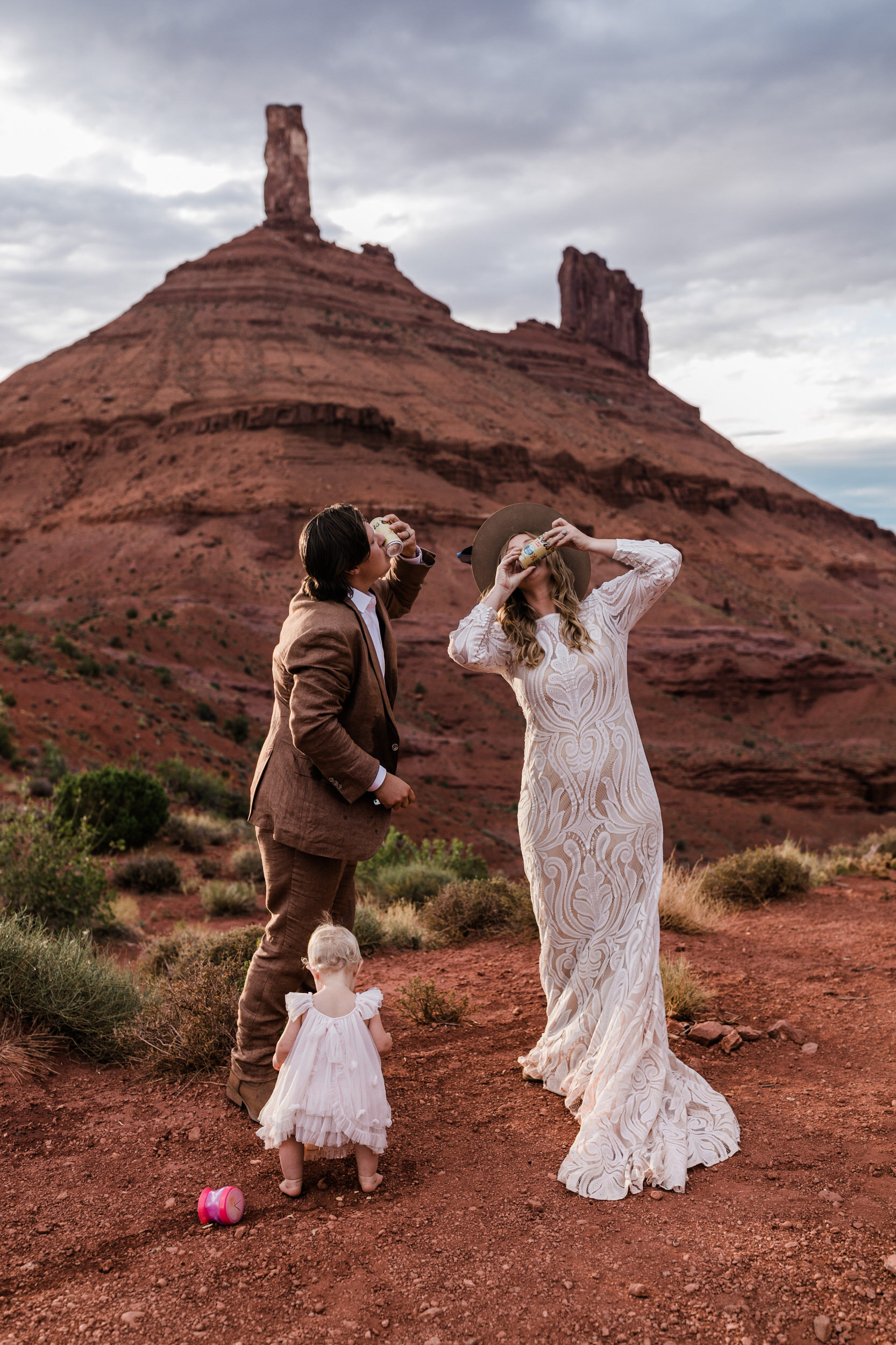 Relaxed Covid-Friendly Elopement with a baby in Moab, Utah | The Hearnes Adventure Wedding Photography