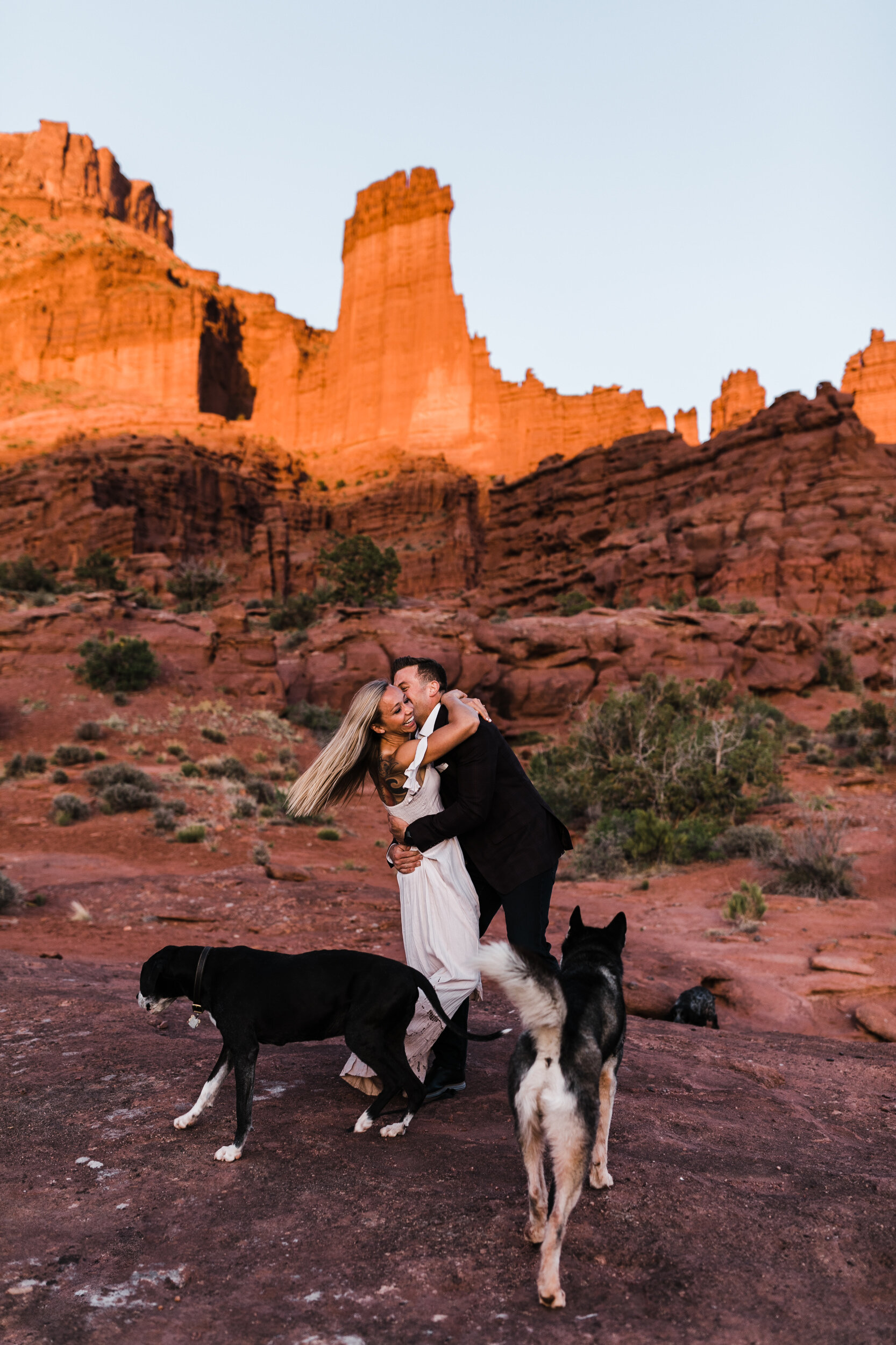 Engagement Photos with Dogs in Moab, UtahBest of 2020, Our Favorite Wedding Photos of the Year | The Hearnes Adventure Wedding Photography