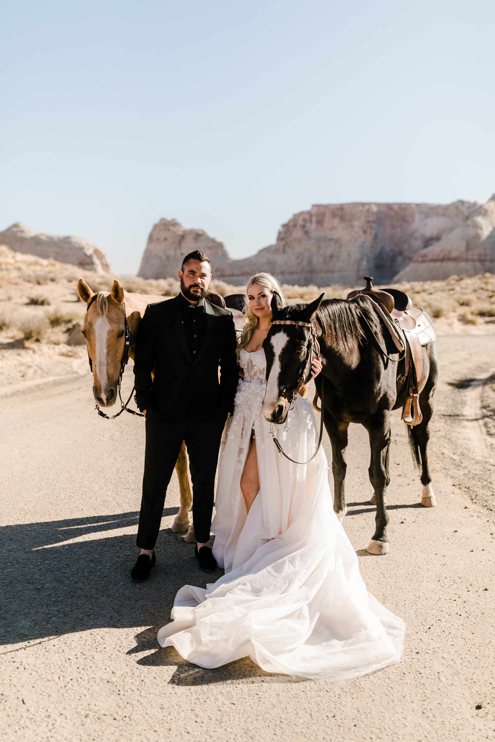Amangiri Resort Elopement with Horses | The Hearnes Adventure Wedding Photography