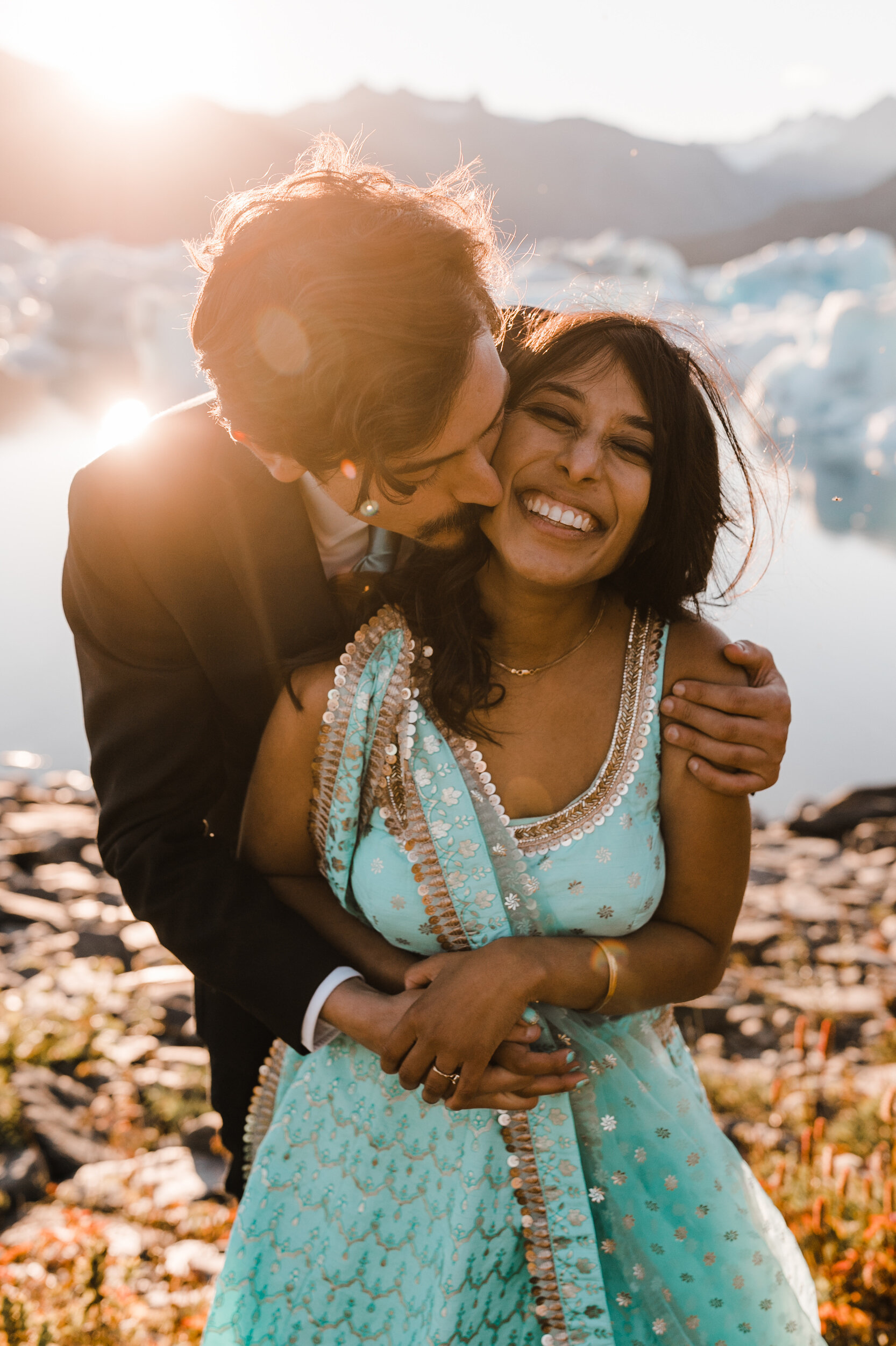 Traditional Indian Wedding Clothing in Alaska | Best of 2020, Our Favorite Wedding Photos of the Year | The Hearnes Adventure Wedding Photography