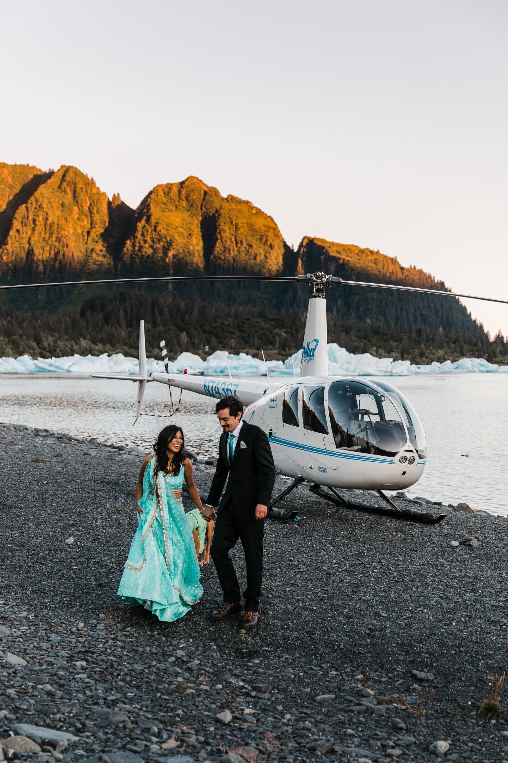 Helicopter Elopement in Alaska | Best of 2020, Our Favorite Wedding Photos of the Year | The Hearnes Adventure Wedding Photography