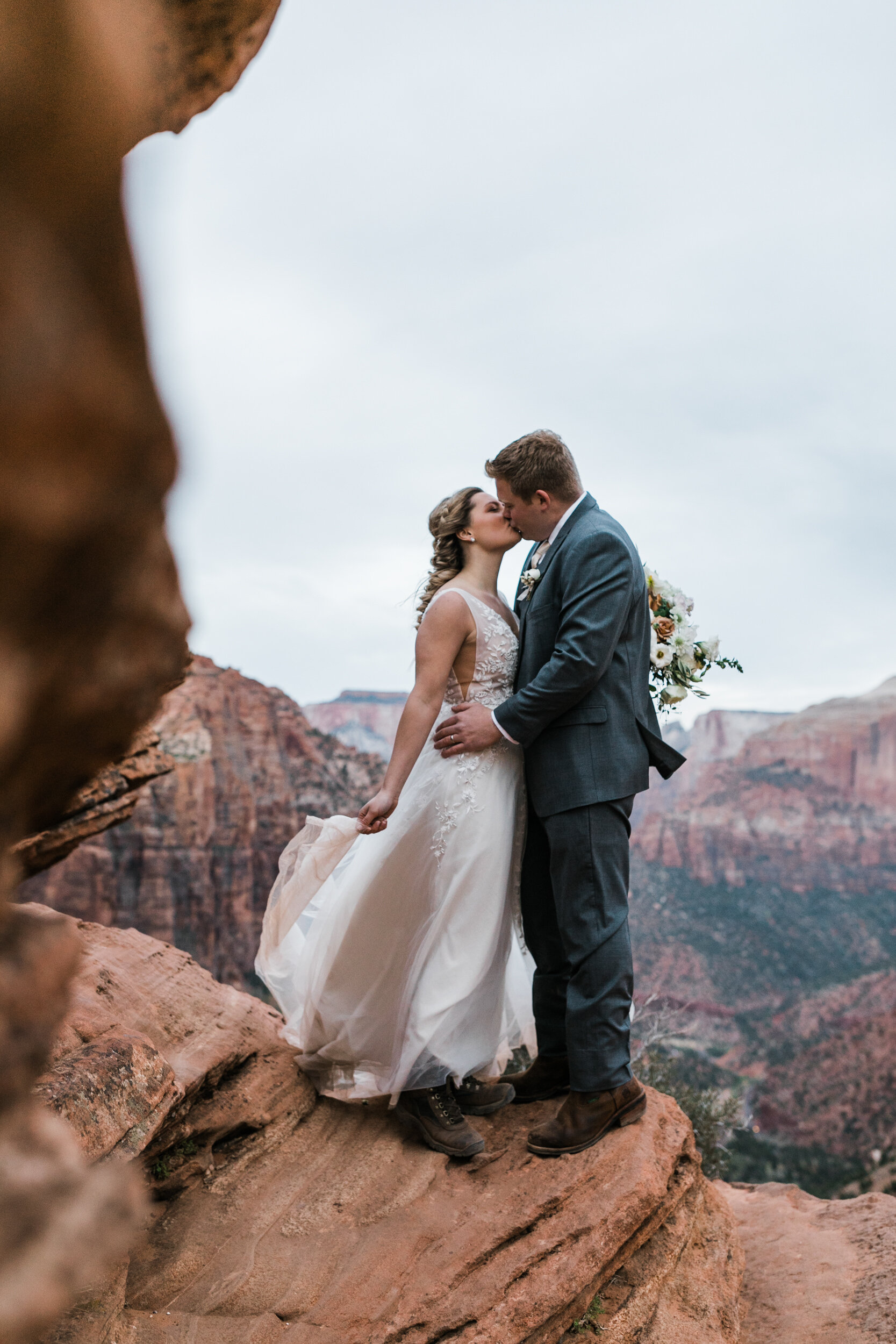 Intimate Zion Elopement | Adventure Wedding | The Hearnes Photography