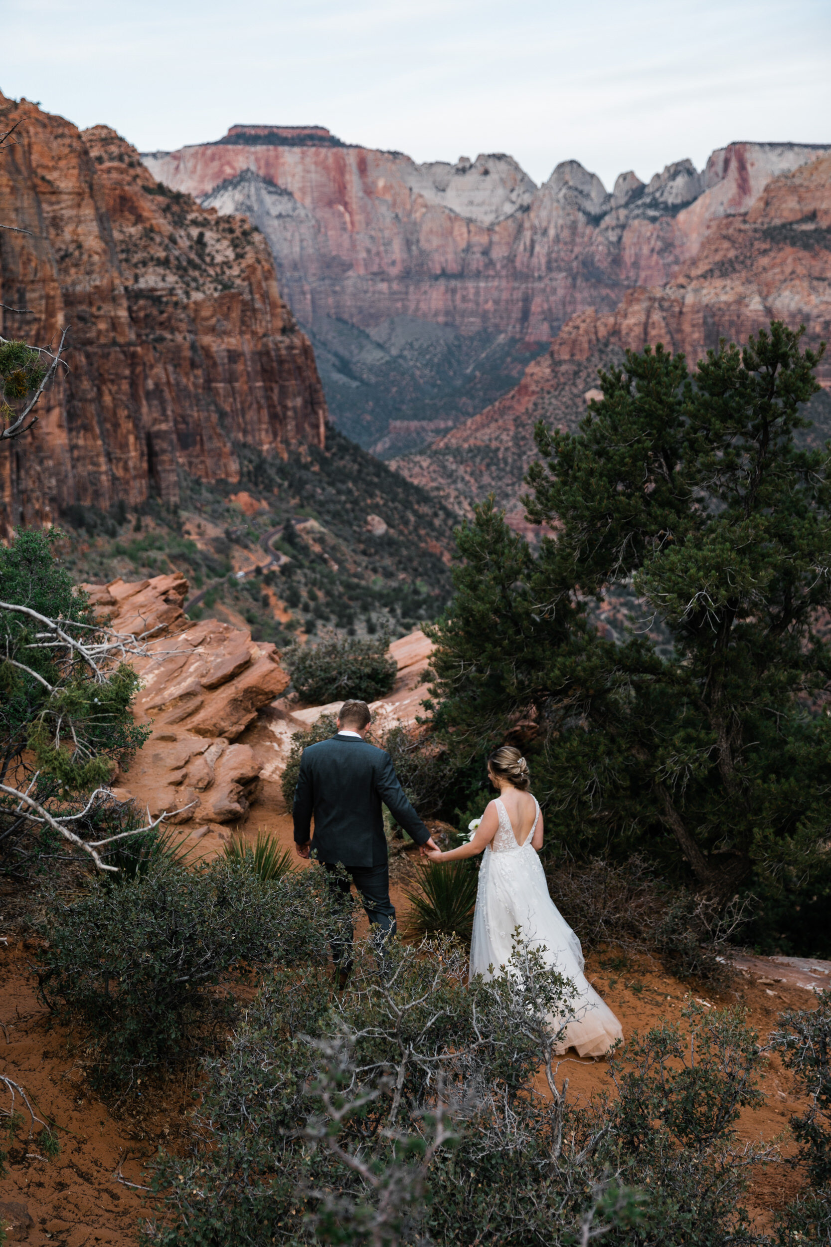 Zion Utah Elopement | Adventurous Wedding in Desert at Sunrise | The Hearnes Photography