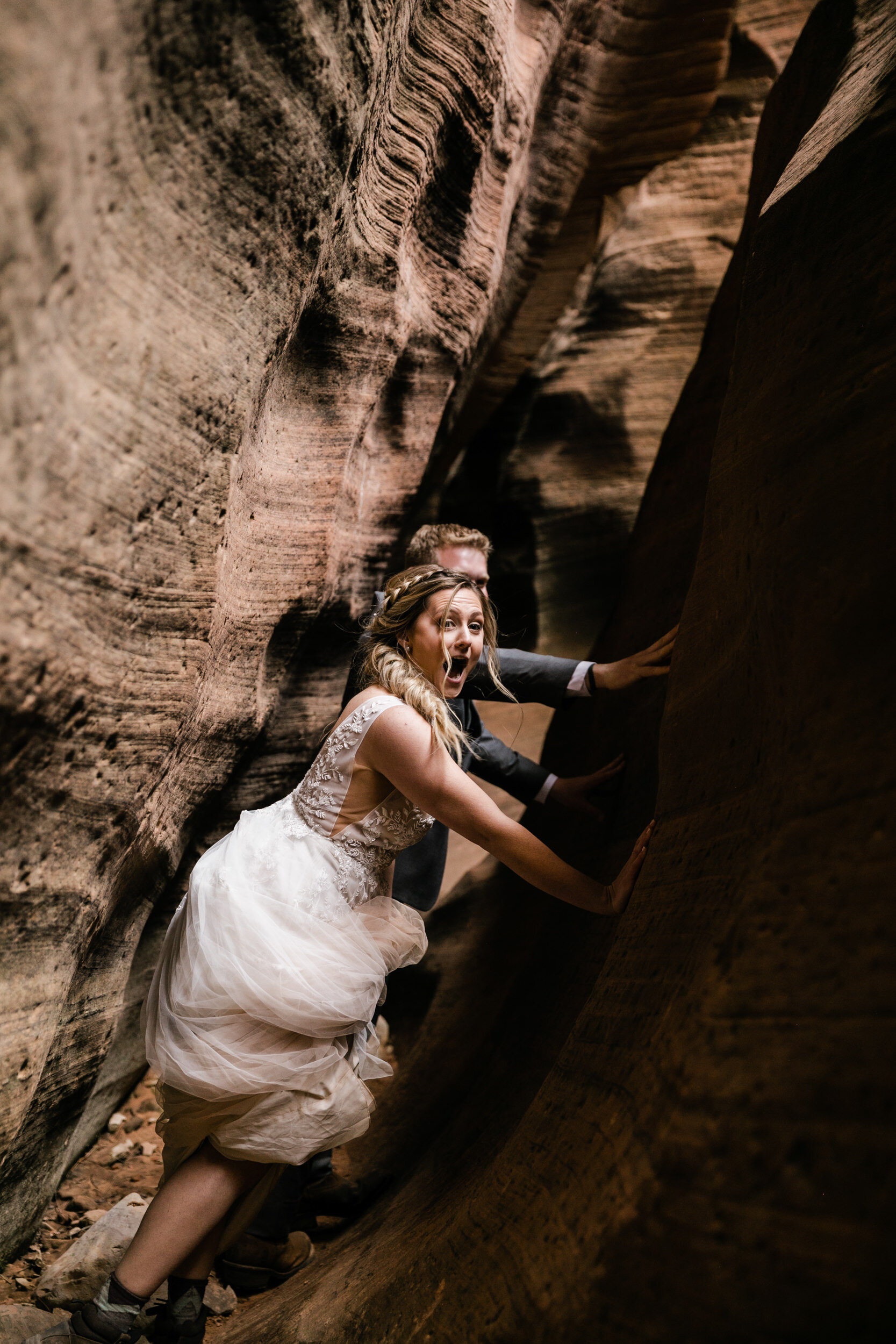 Zion Utah Elopement | Adventurous Wedding in Canyon | The Hearnes Photography