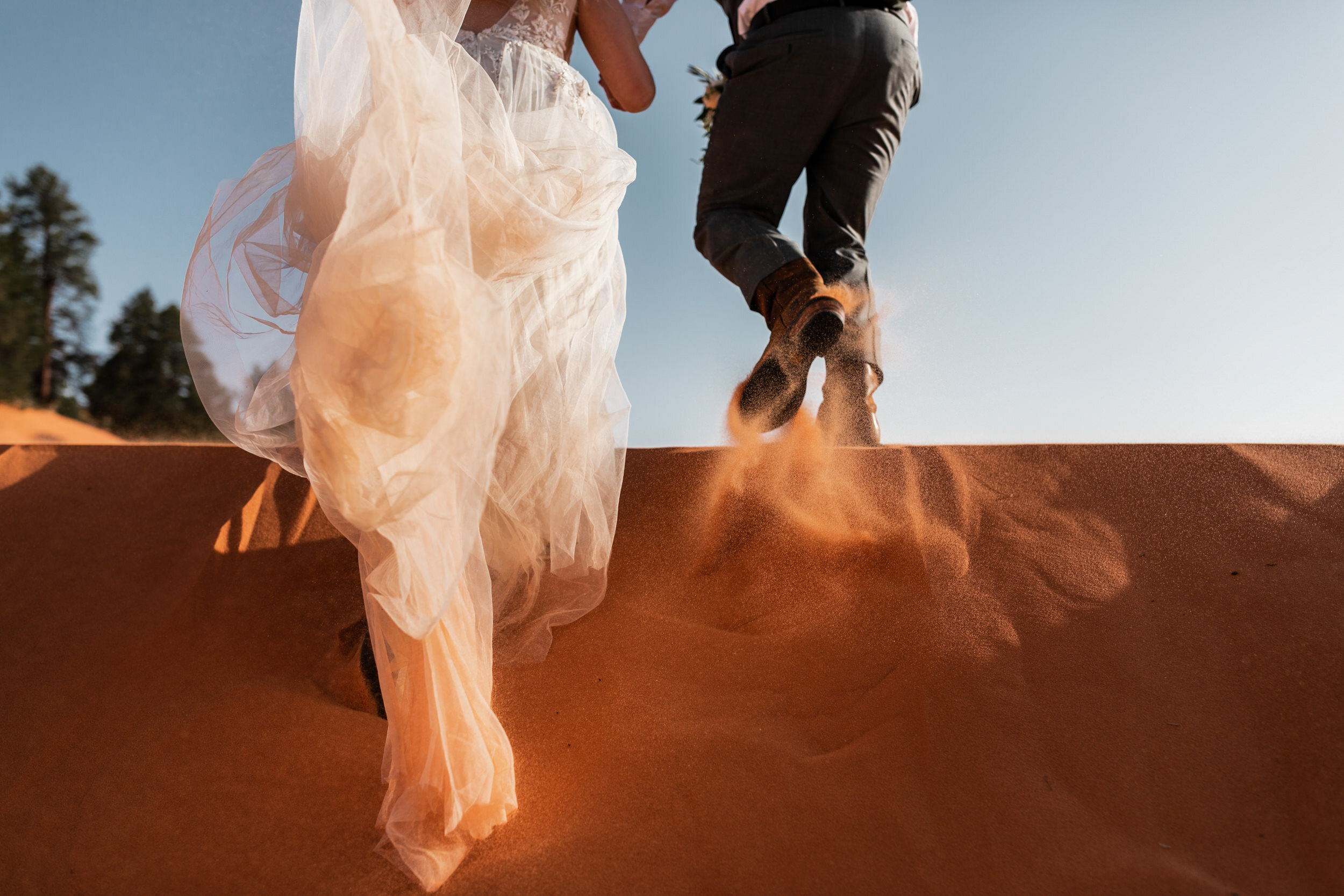 Intimate Elopement | Red Sand Dunes Wedding in Utah | The Hearnes Photography