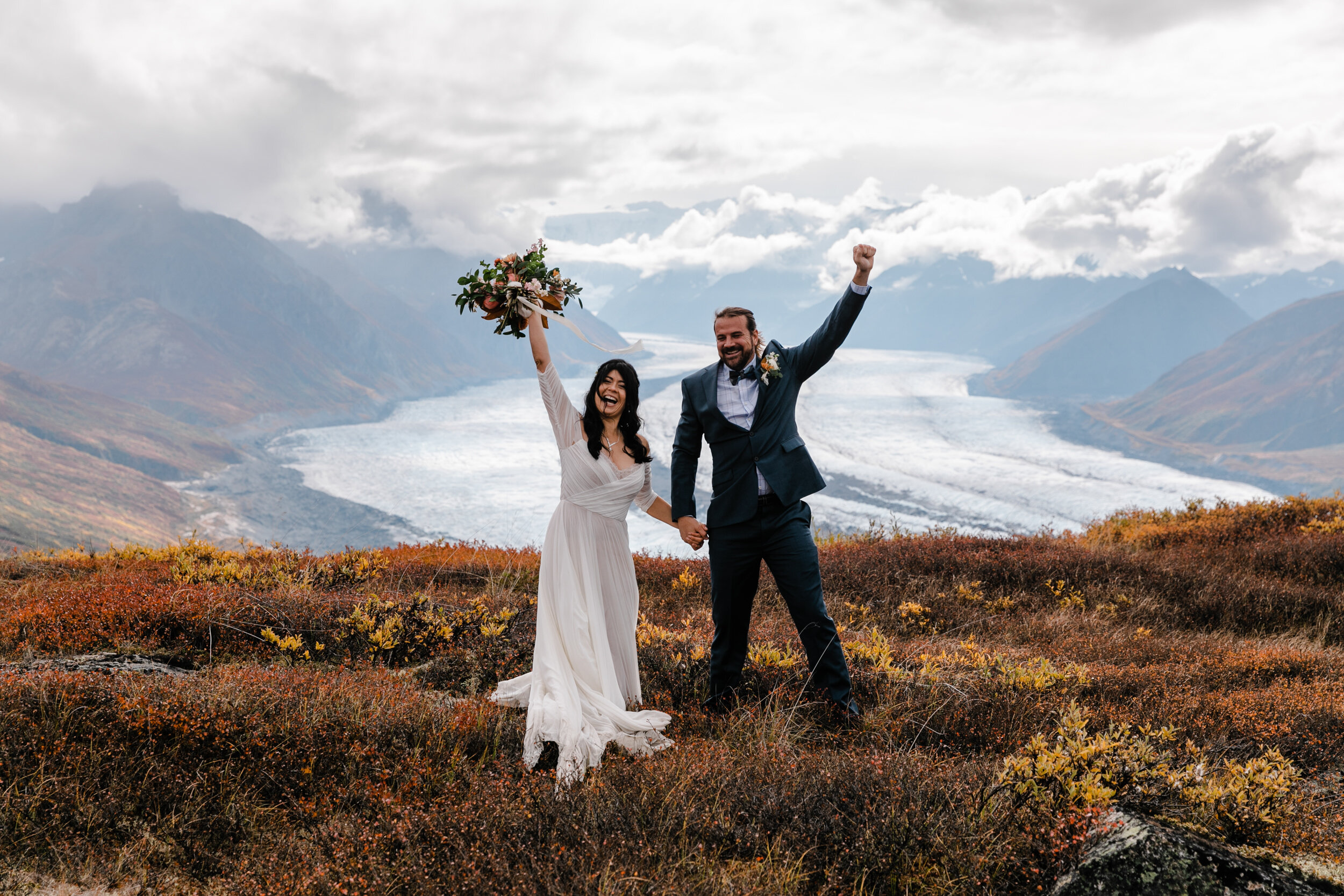 Intimate Elopement | Fall Colors in Alaska | The Hearnes Photography