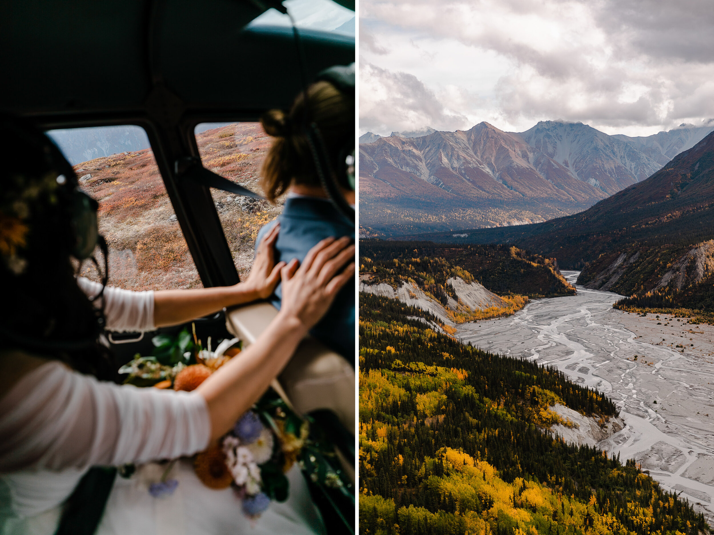 Intimate Alaska Elopement | Fall Colors | The Hearnes Photography