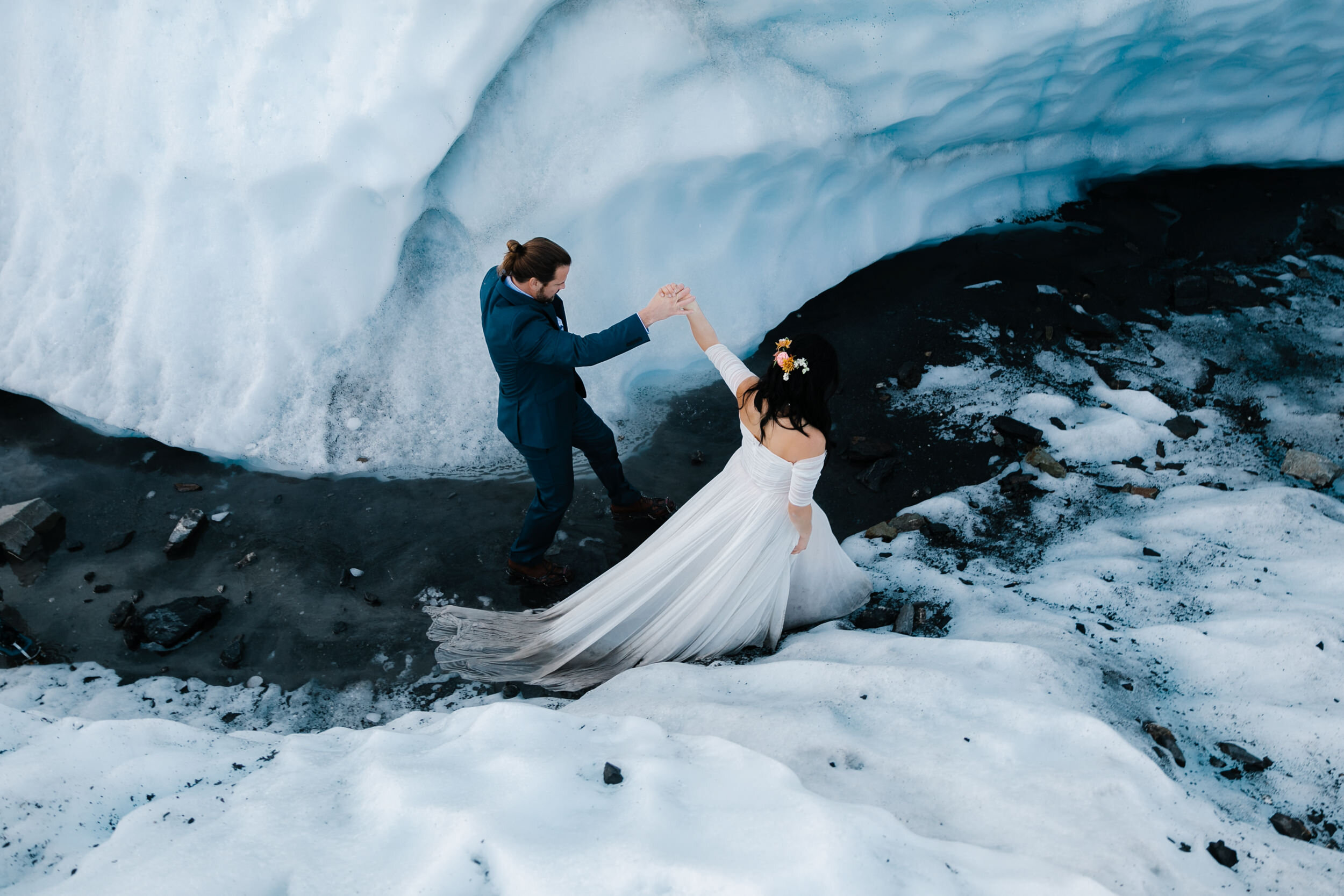 Alaska Elopement | Adventure Wedding on a Glacier | The Hearnes Photography