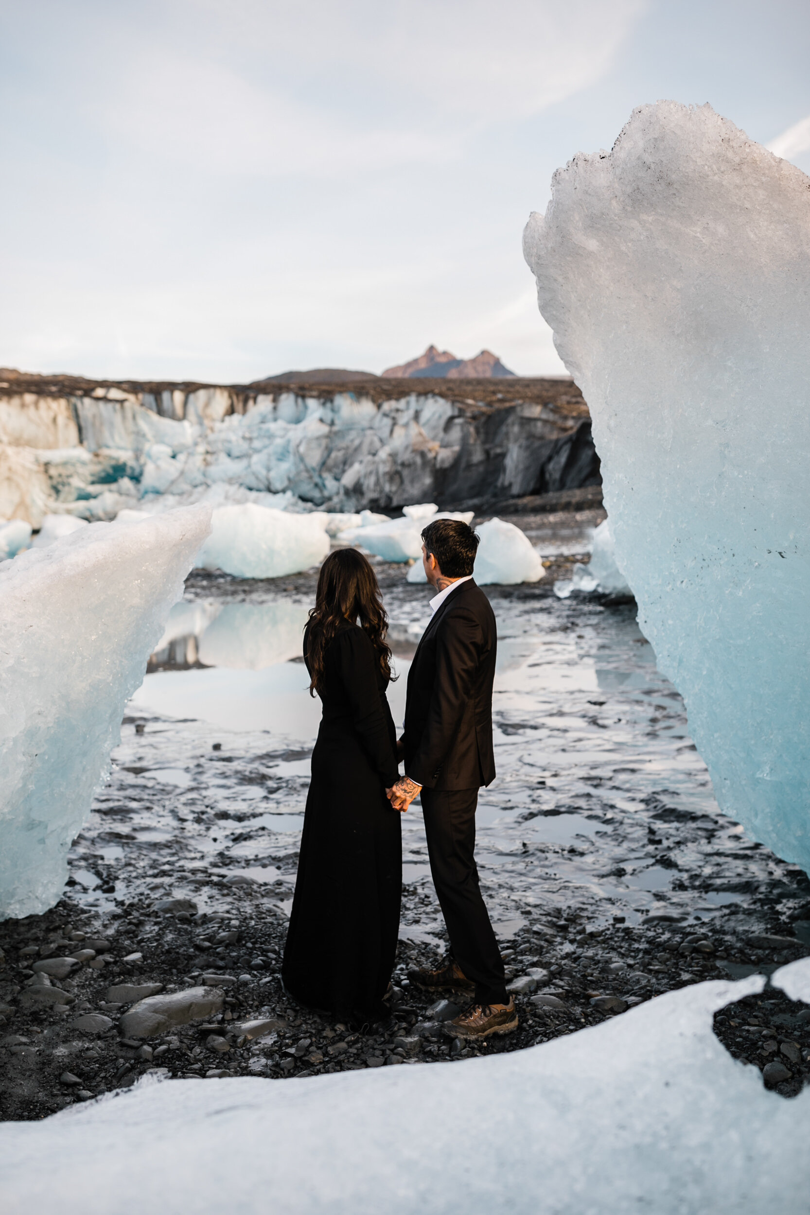 Alaska Engagement | Iceberg Beach | The Hearnes Photography