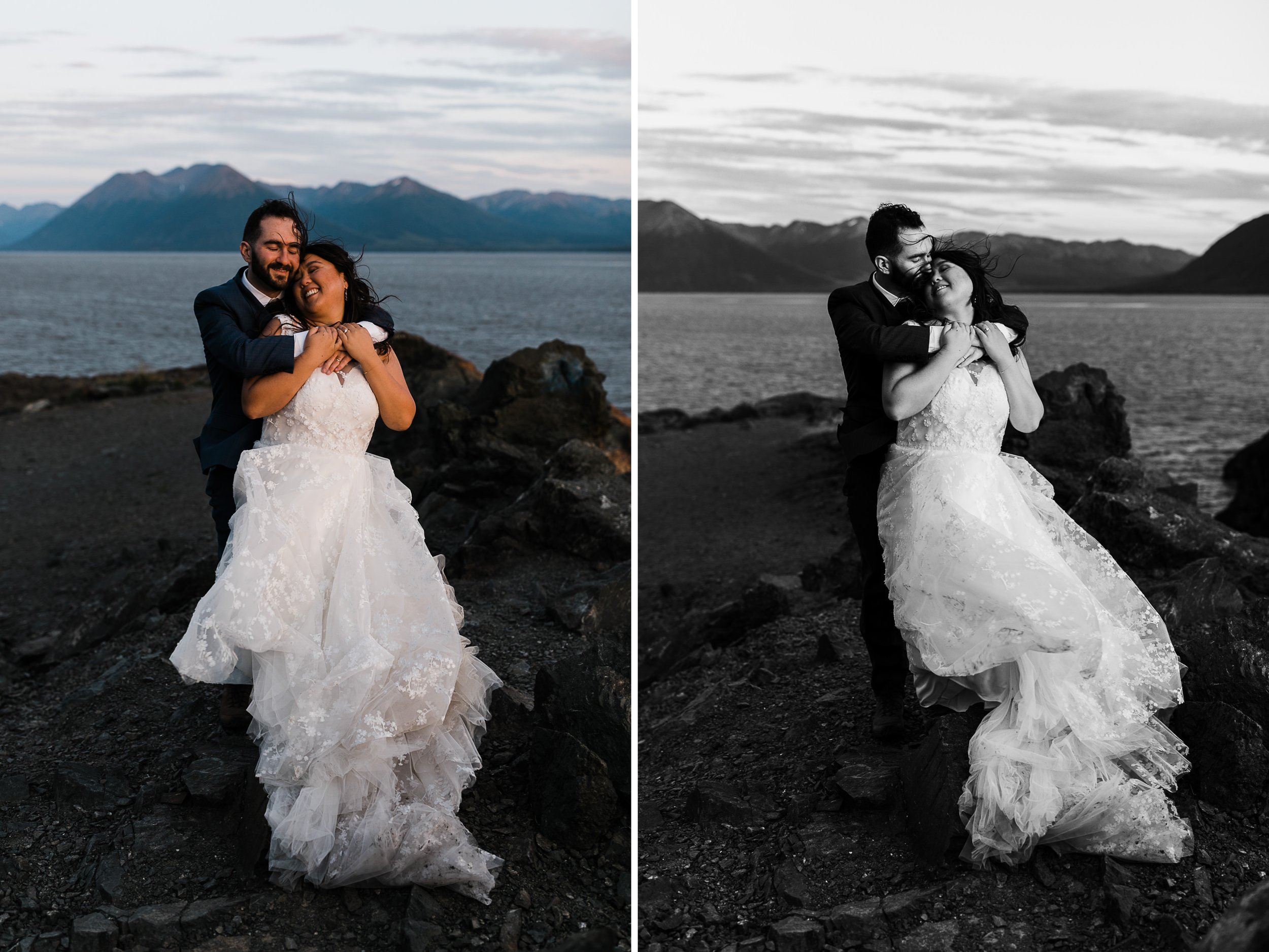 Helicopter Adventure Wedding in the Mountains in Alaska | The Hearnes Elopement Photography