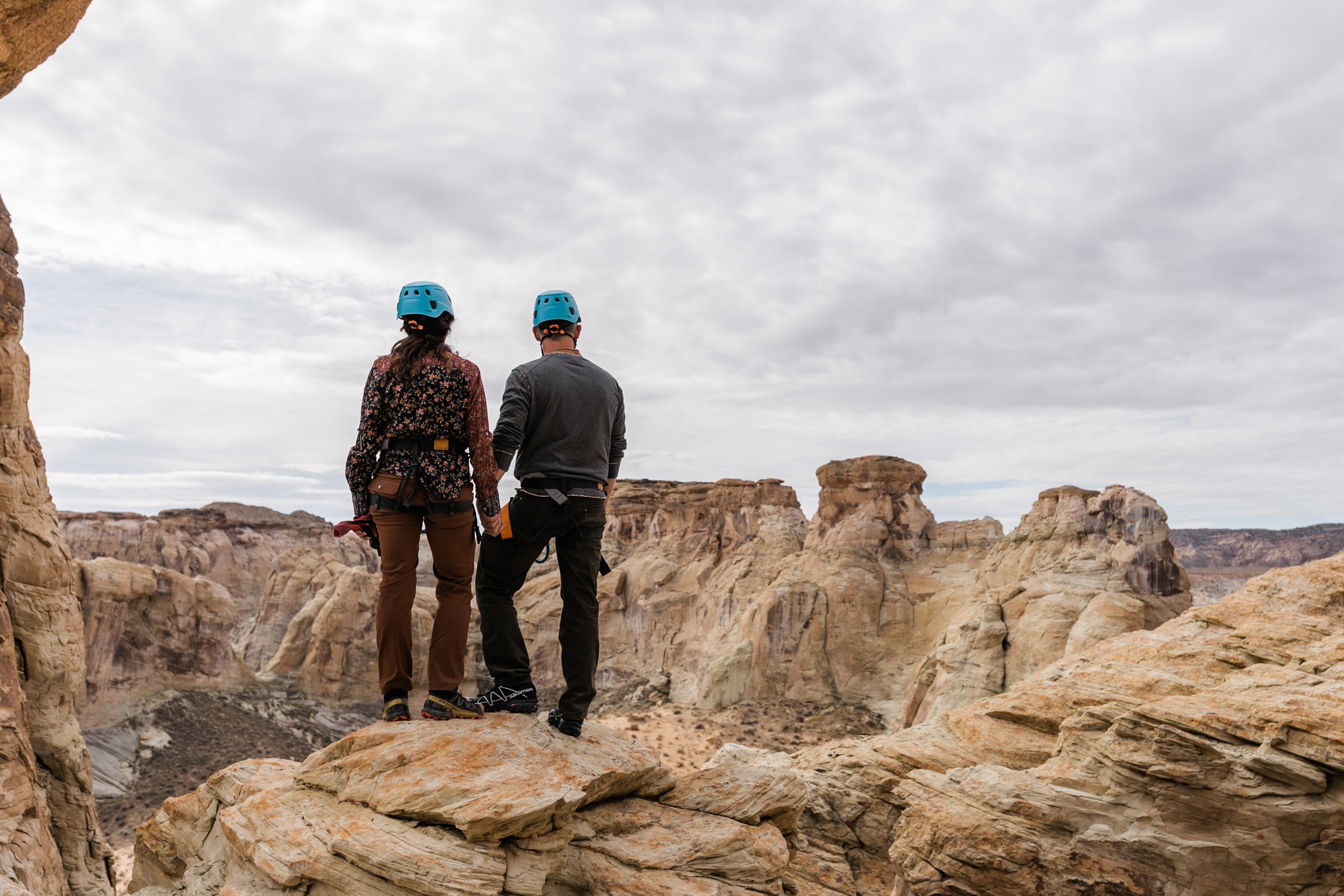 Utah Via Ferrata Hike at Amangiri Luxury Elopement Resort | The Hearnes Adventure Photography