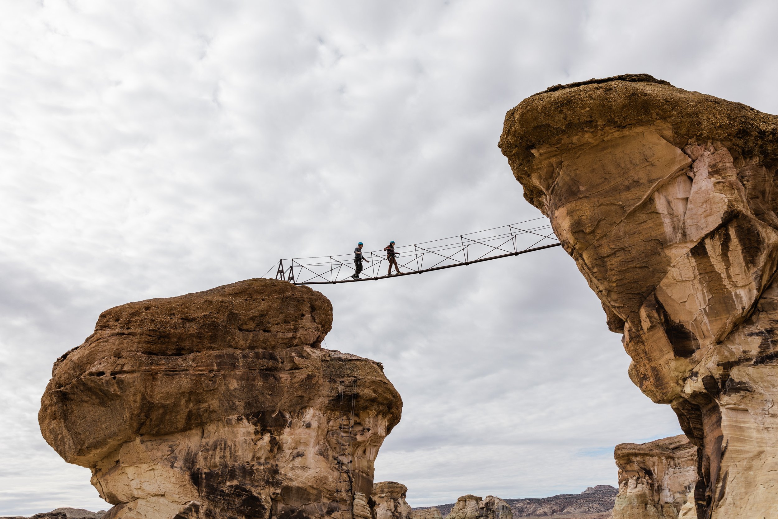 Utah Via Ferrata Hike at Amangiri Luxury Elopement Resort | The Hearnes Adventure Photography