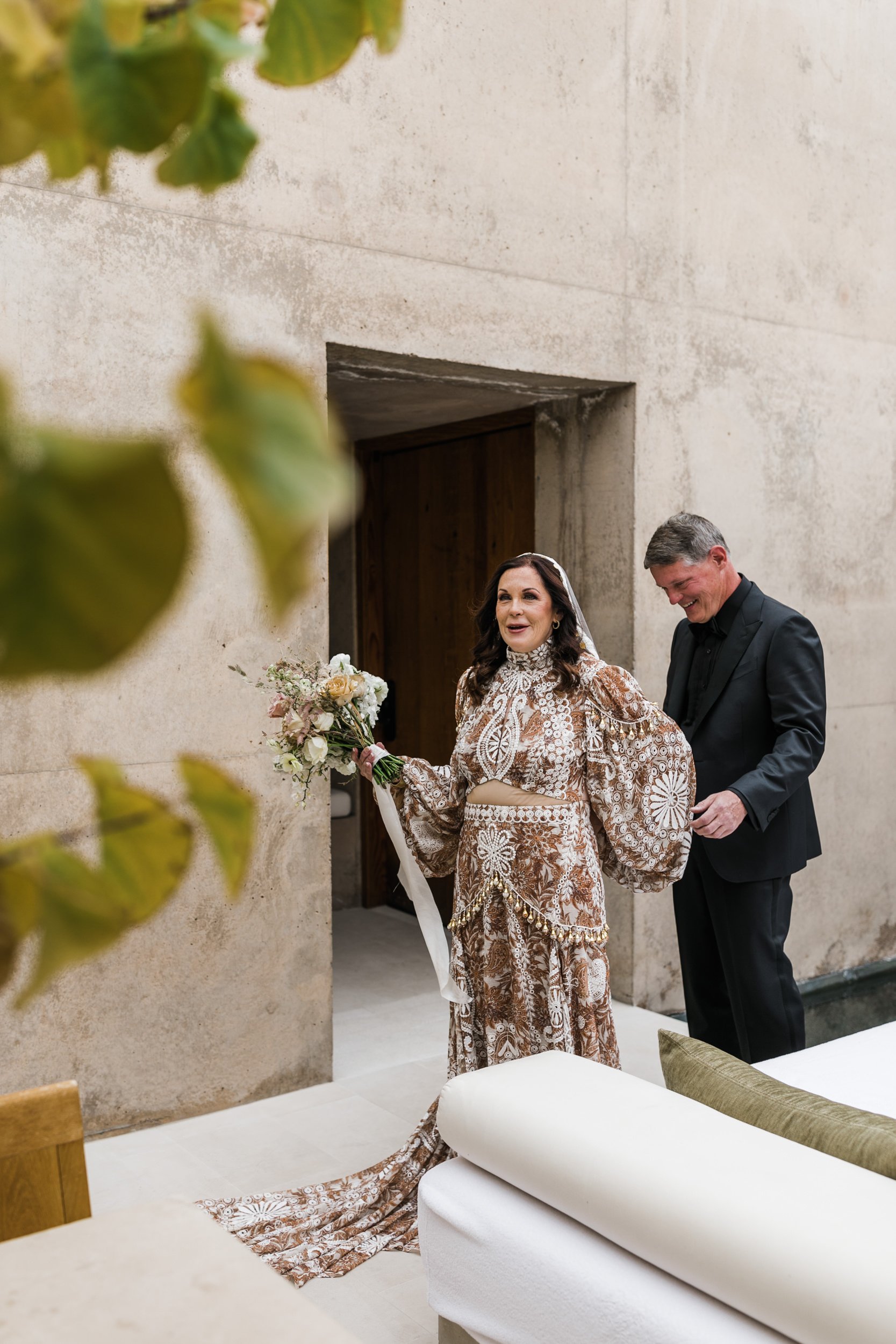 Boho Wedding Dress Rue de Seine Bride at Amangiri Luxury Elopement Resort | The Hearnes Adventure Photography