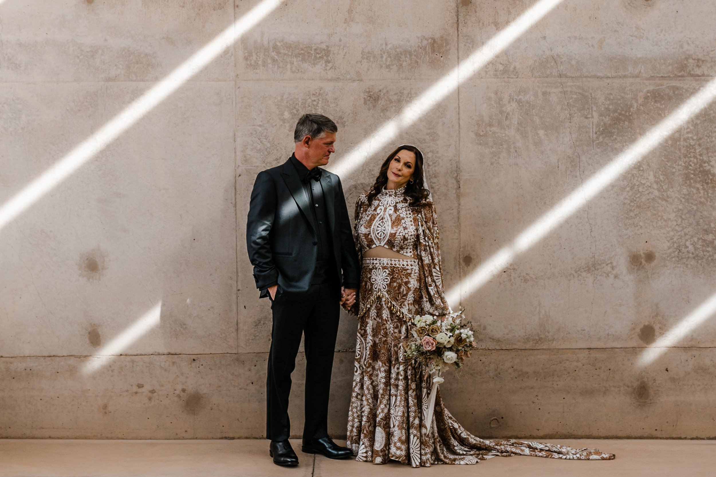 Boho Wedding Dress Rue de Seine Bride at Amangiri Luxury Elopement Resort | The Hearnes Adventure Photography