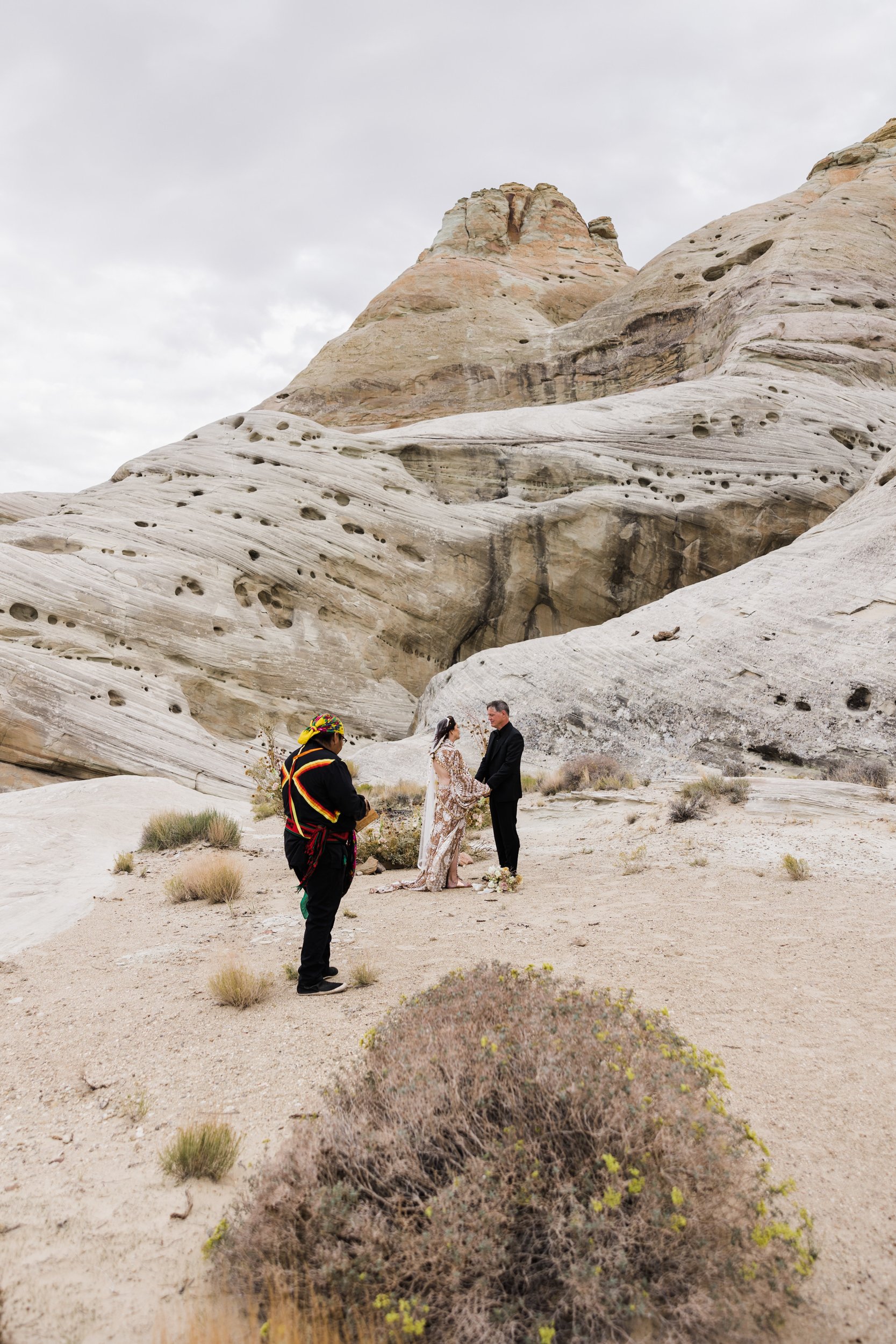 Remote Desert Wedding Ceremony at Amangiri Luxury Elopement Resort | The Hearnes Adventure Photography