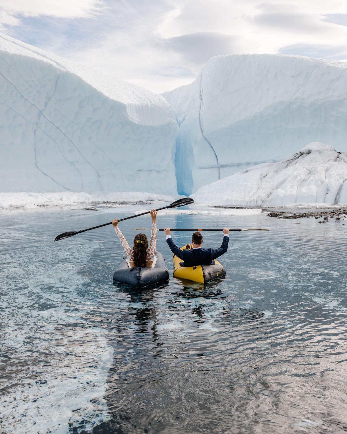 We kicked off our Alaska elopement season with a full value adventure day on the glacier! Mallory &amp; Sean trusted us completely with their elopement plans and loved every idea we threw out. In the end, we put together a day that included a helicop