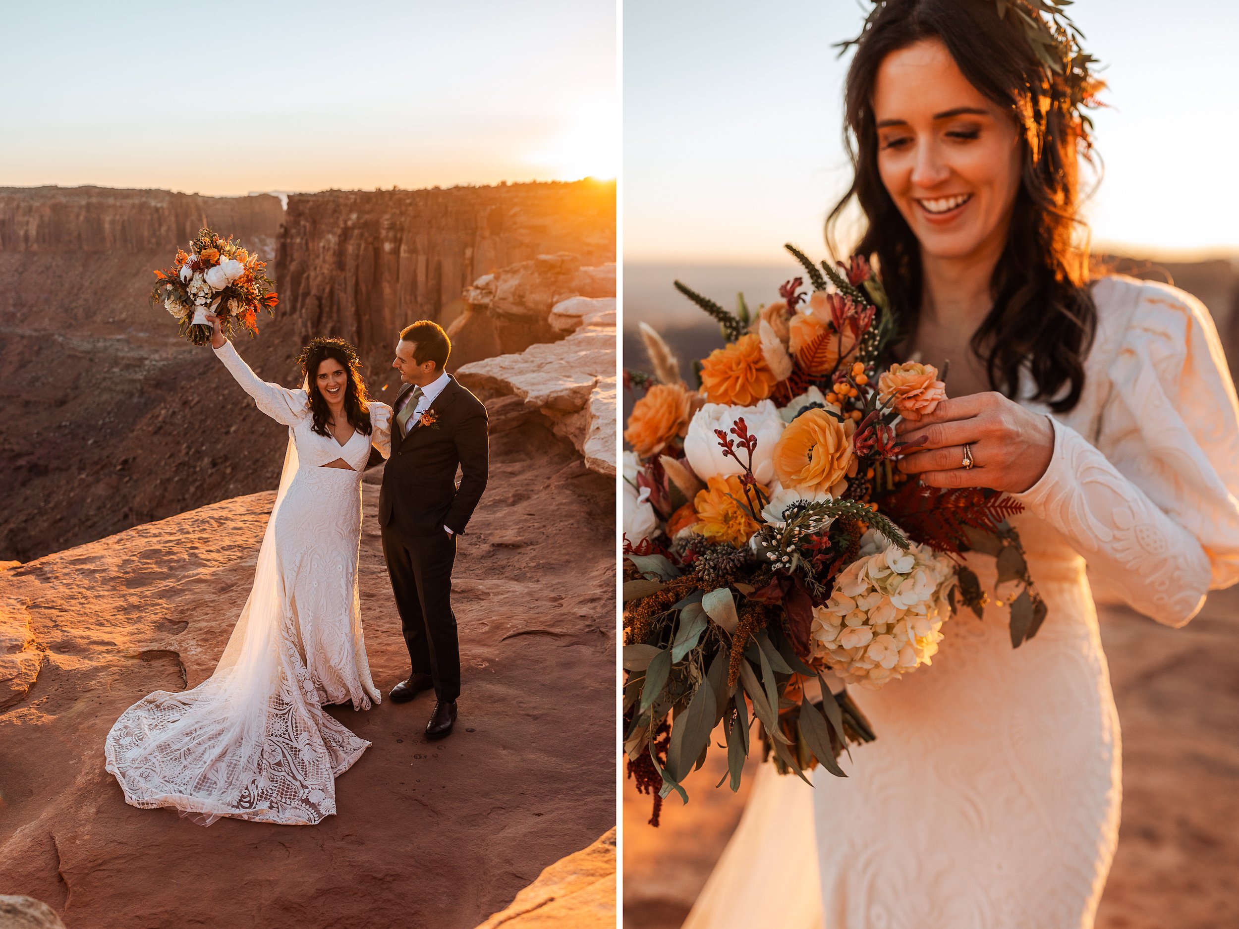 Moab Elopement in Canyonlands National Park | The Hearnes Adventure Wedding Photography