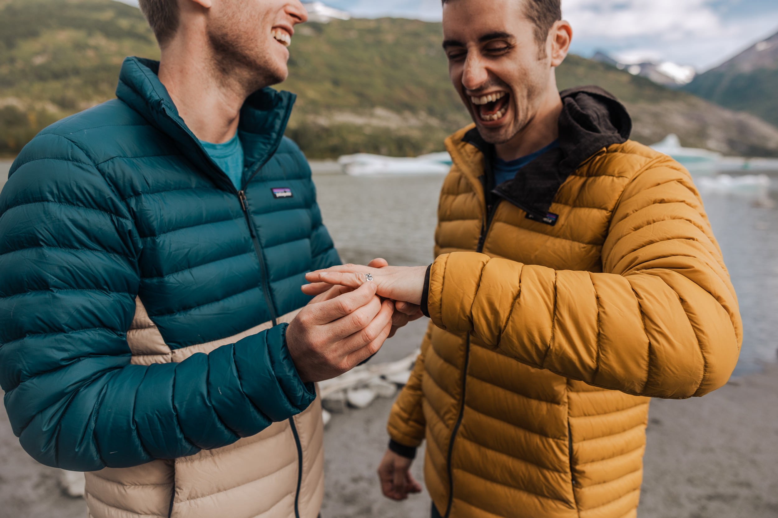 Gay Proposal LGBTQ+ Engagement Photographer in Alaska  | The Hearnes Wedding Photography