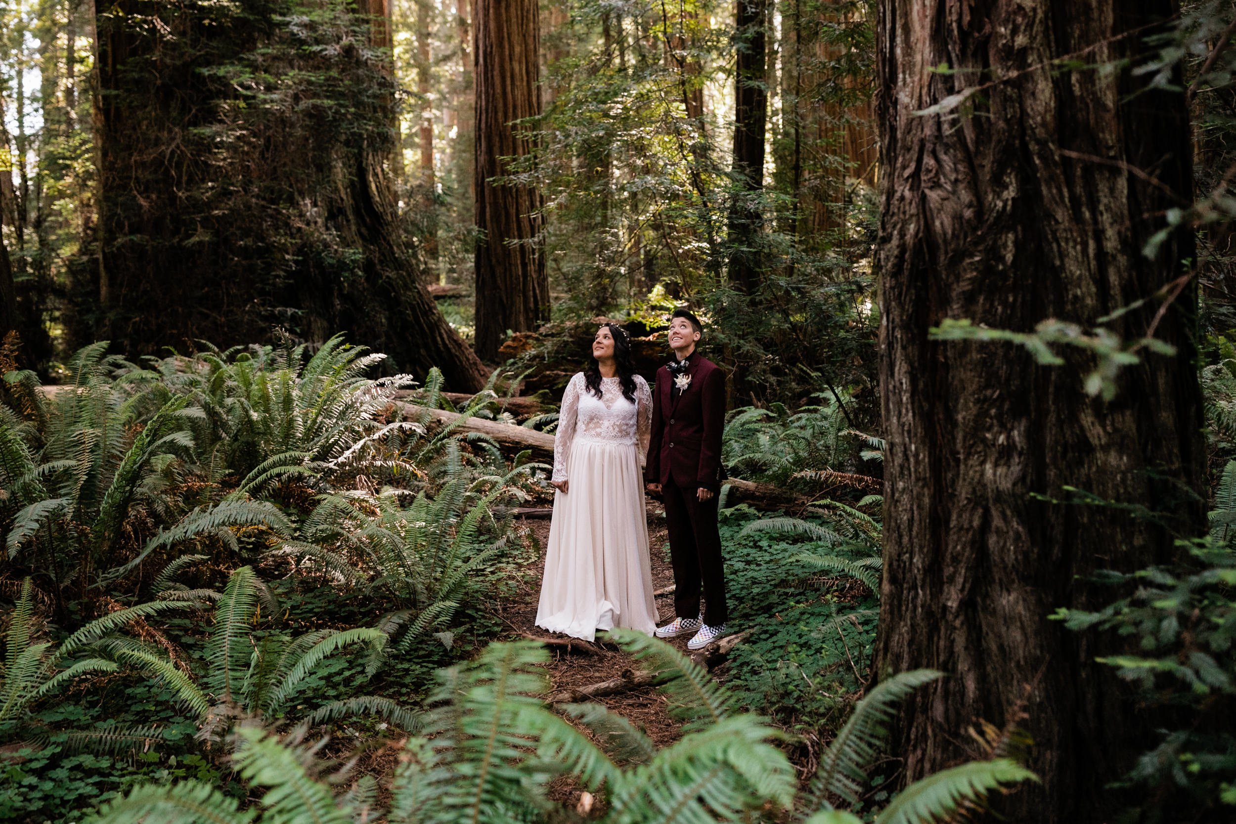 Redwoods National Park Elopement | LGBTQ+ Wedding | The Hearnes Adventure Photography