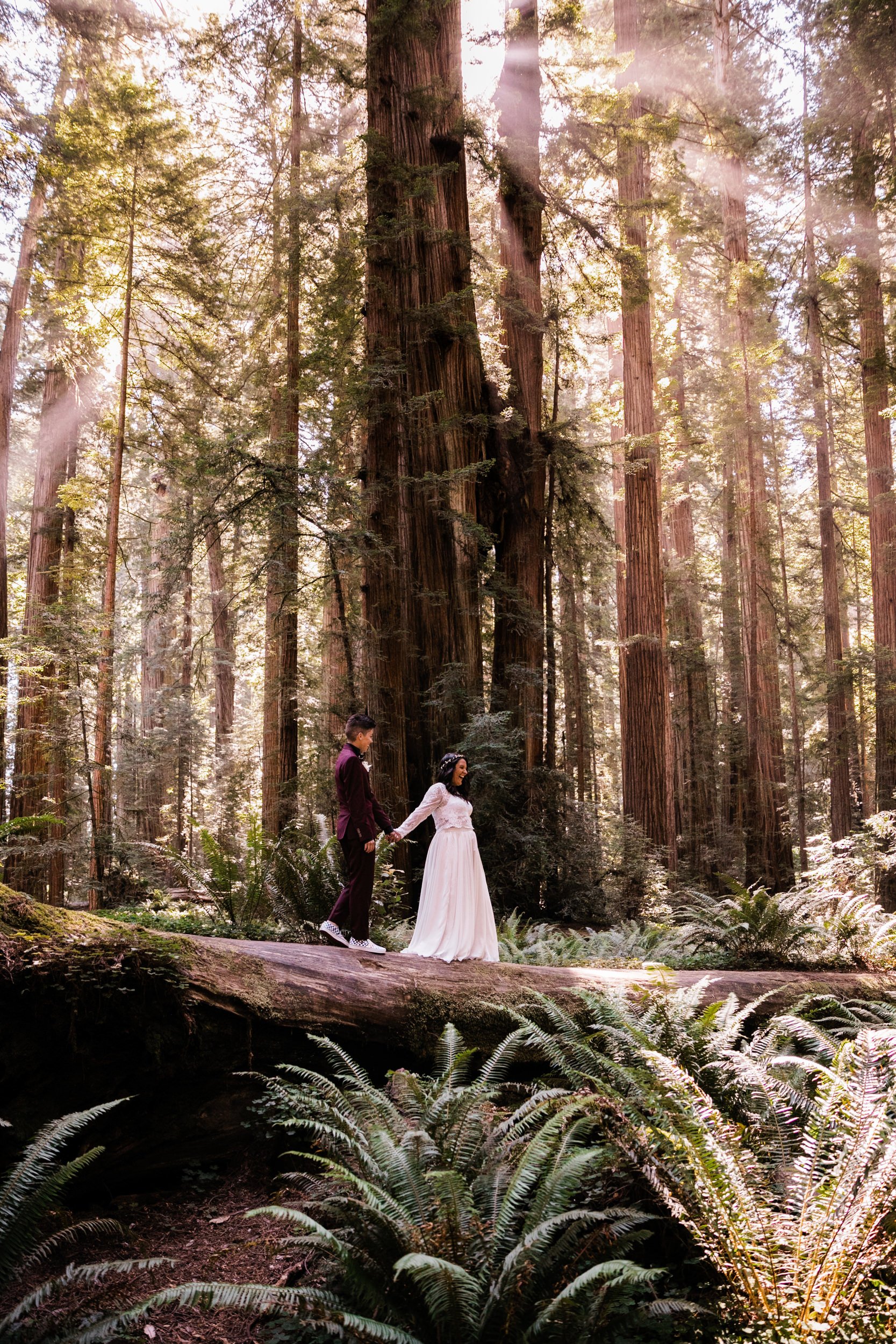 Redwoods National Park Elopement | LGBTQ+ Wedding | The Hearnes Adventure Photography