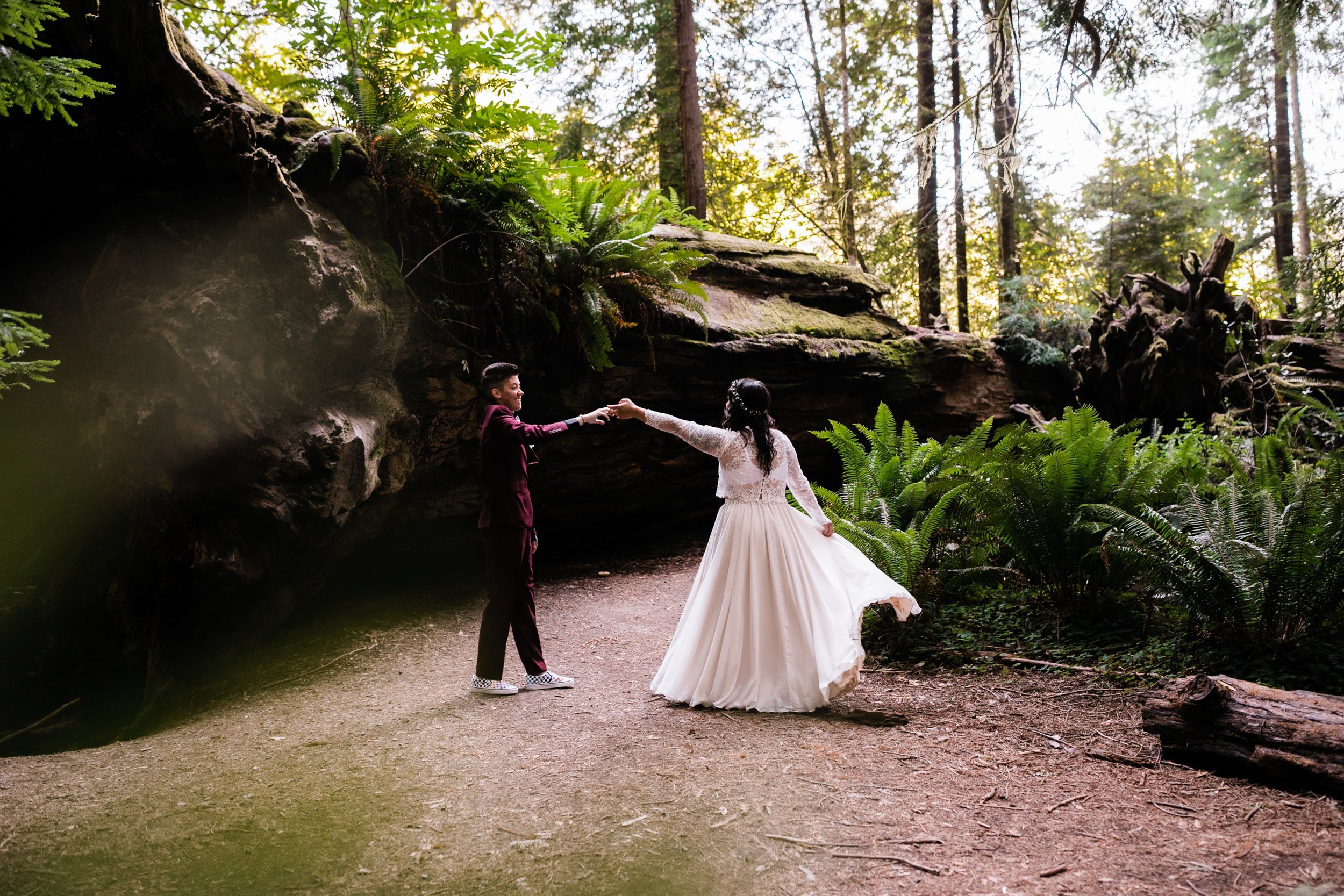 Redwoods National Park Elopement | LGBTQ+ Wedding | The Hearnes Adventure Photography