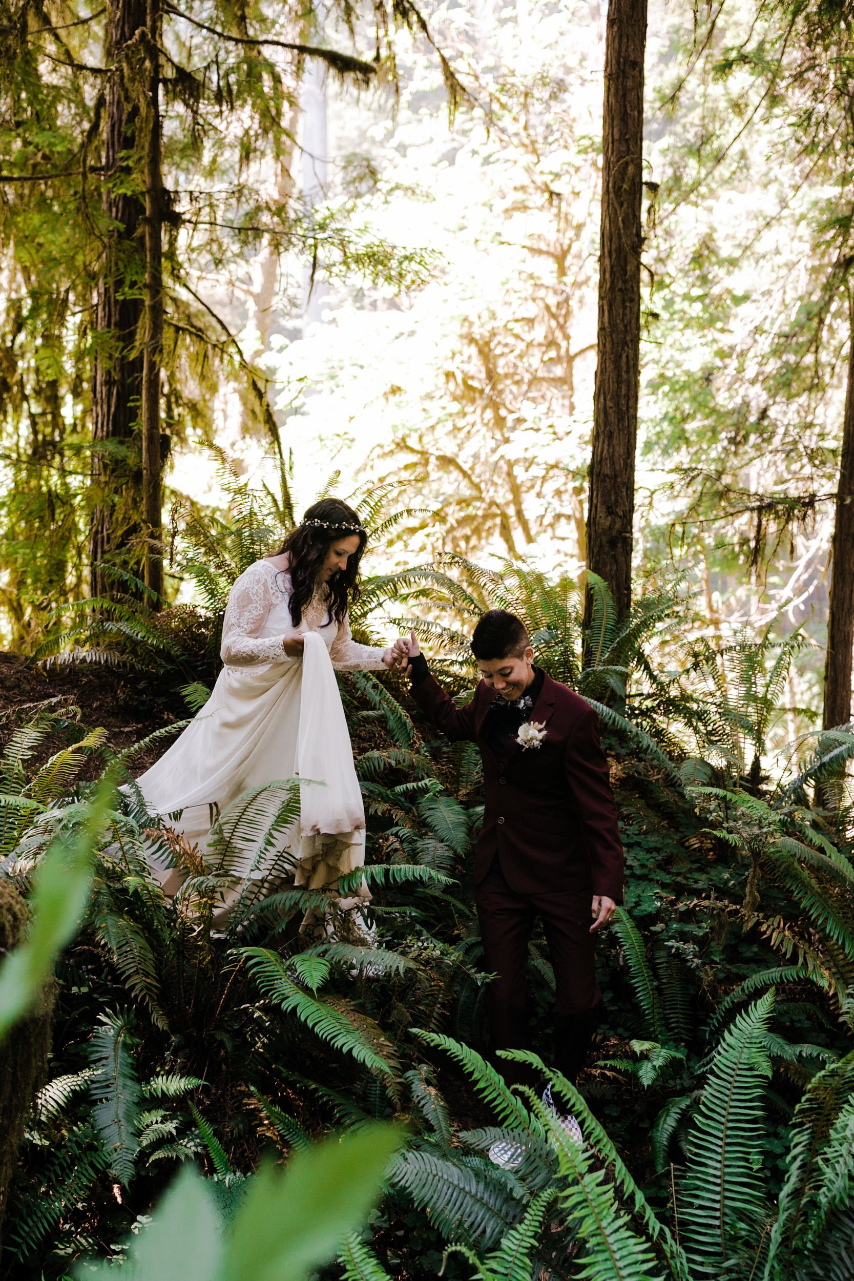 Redwoods National Park Elopement | LGBTQ+ Wedding | The Hearnes Adventure Photography