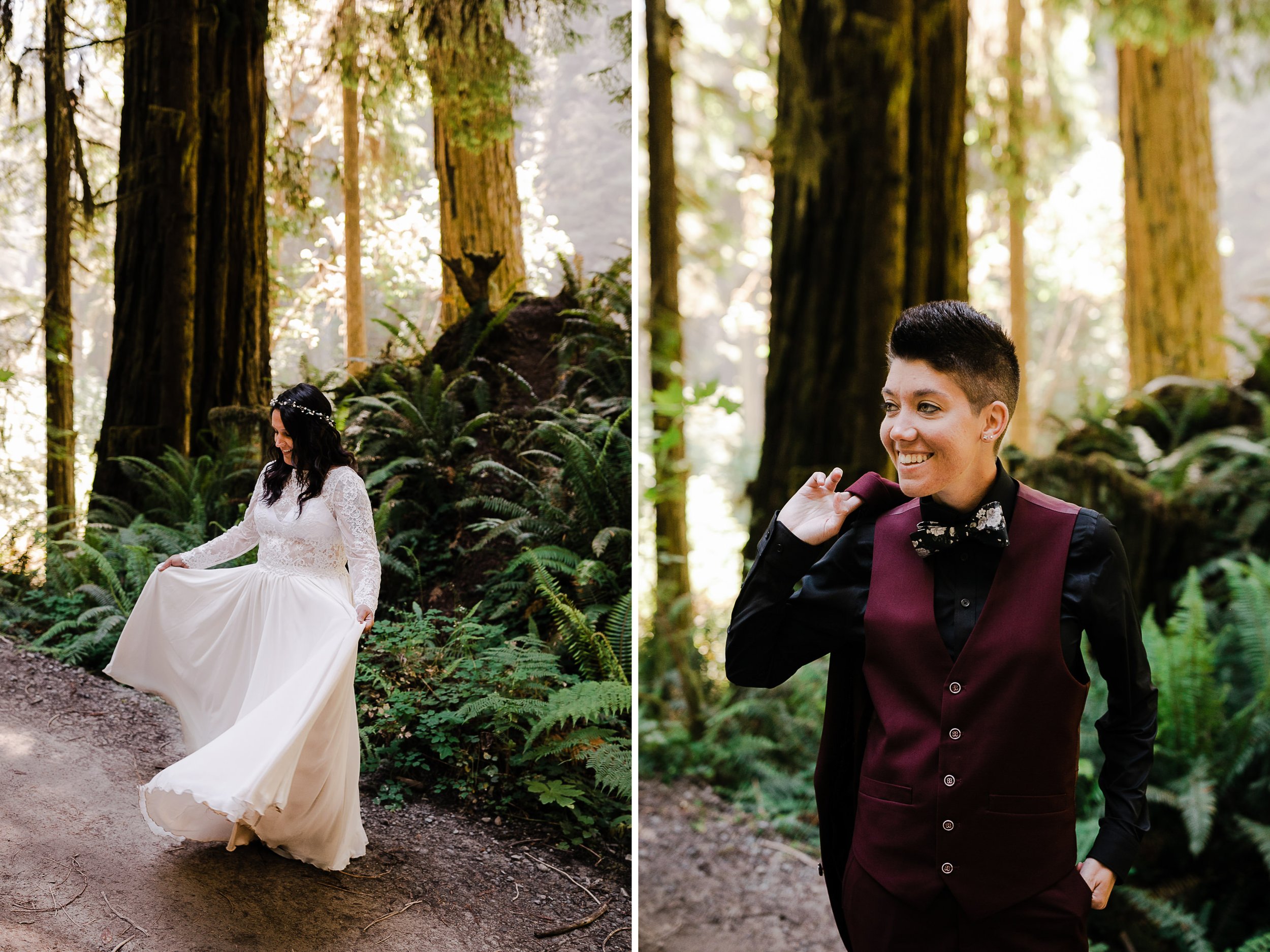 Redwoods National Park Elopement | LGBTQ+ Wedding | The Hearnes Adventure Photography