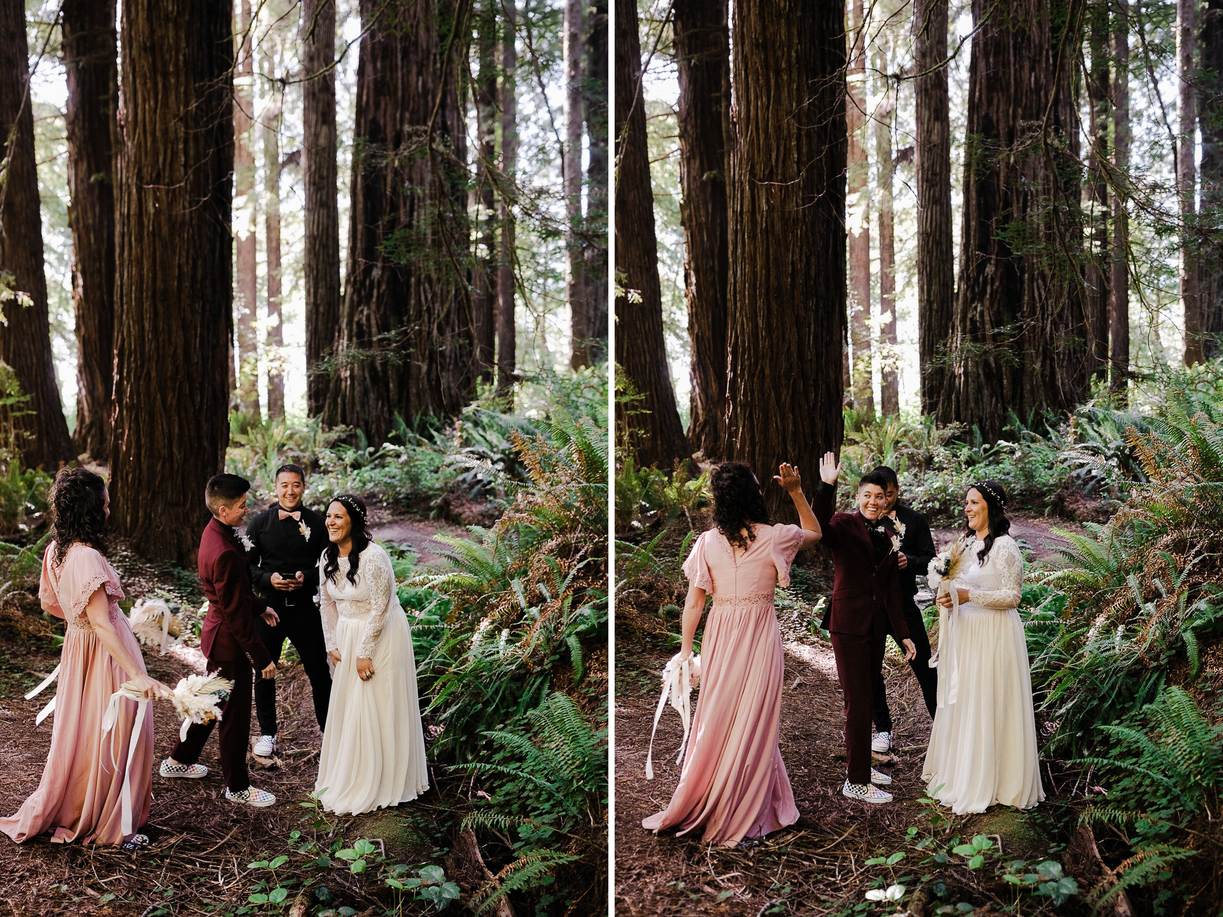 Redwoods National Park Elopement | Lesbian Wedding | The Hearnes Adventure Photography