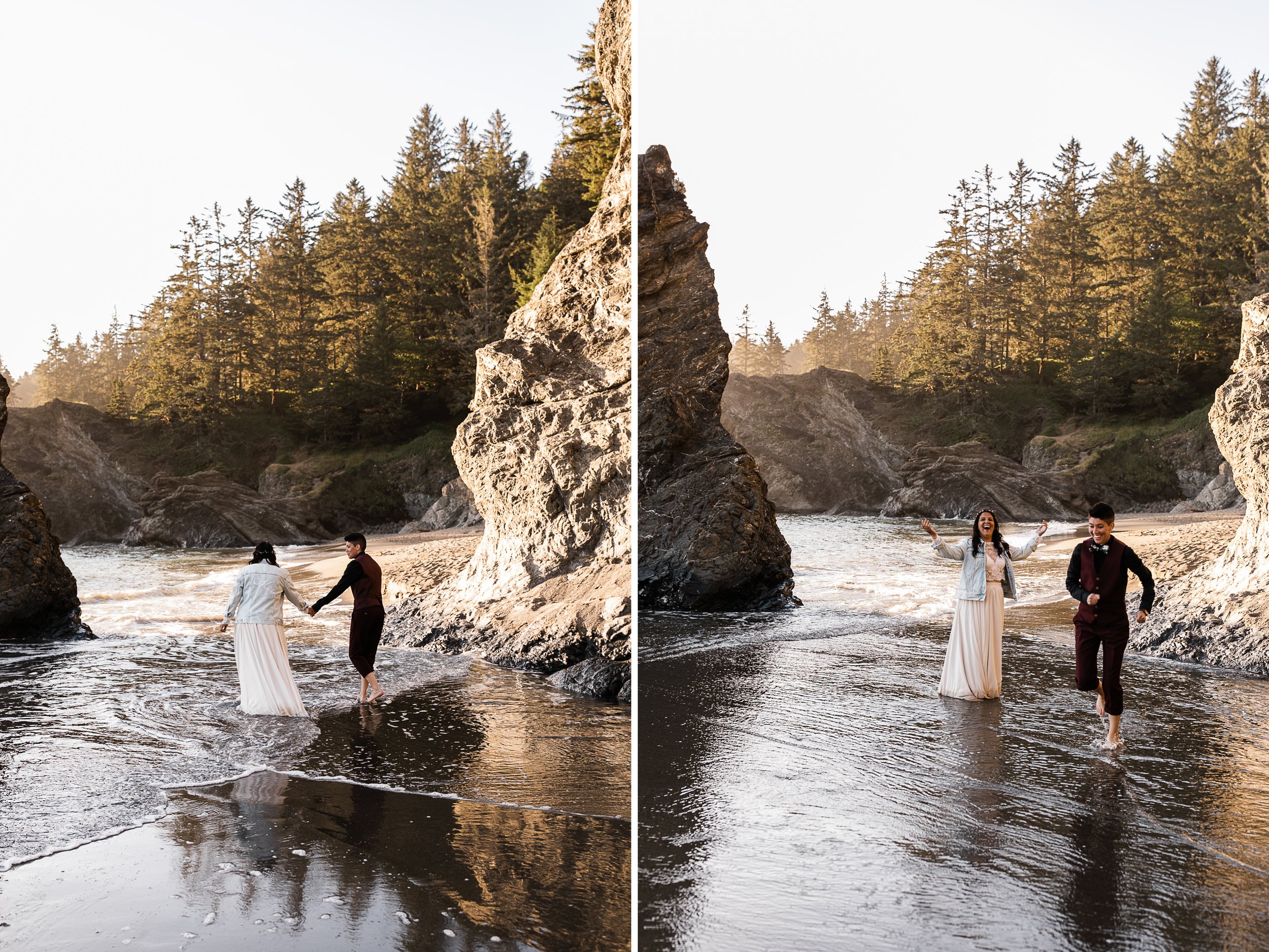 Redwoods National Park Elopement | Lesbian Wedding Inspiration | The Hearnes Adventure Photography