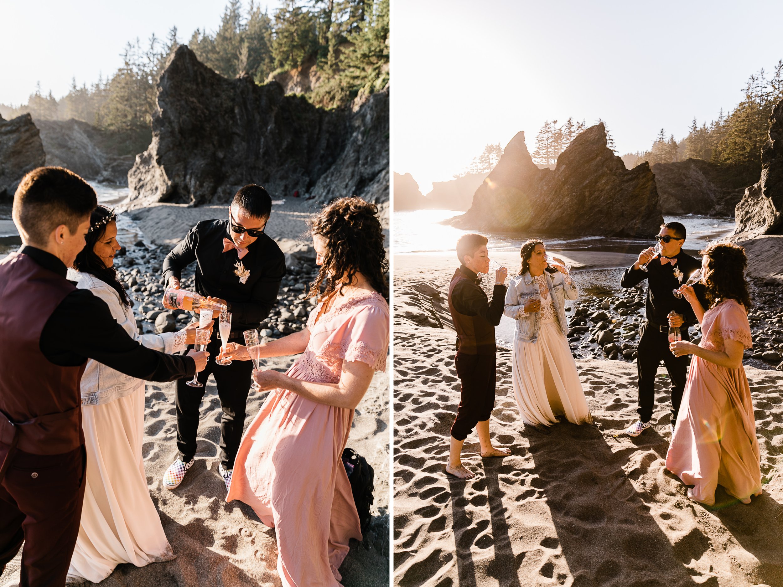 Redwoods National Park Elopement | Lesbian Wedding Inspiration | The Hearnes Adventure Photography