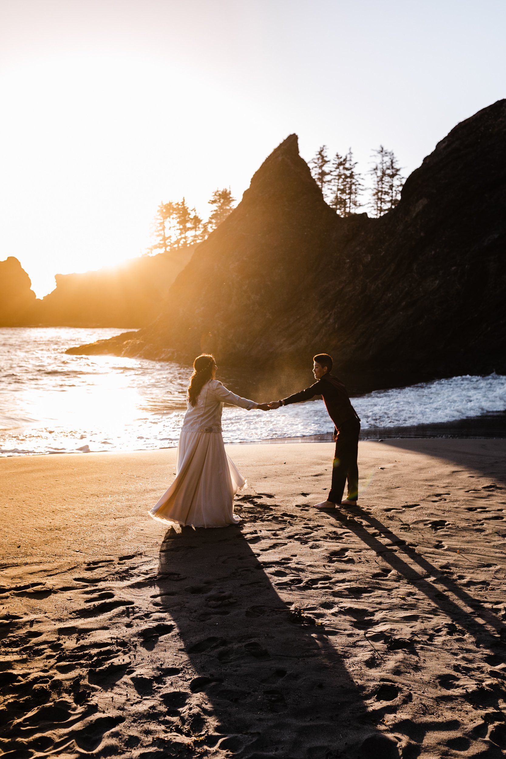 Redwoods National Park Elopement | Lesbian Wedding Inspiration | The Hearnes Adventure Photography