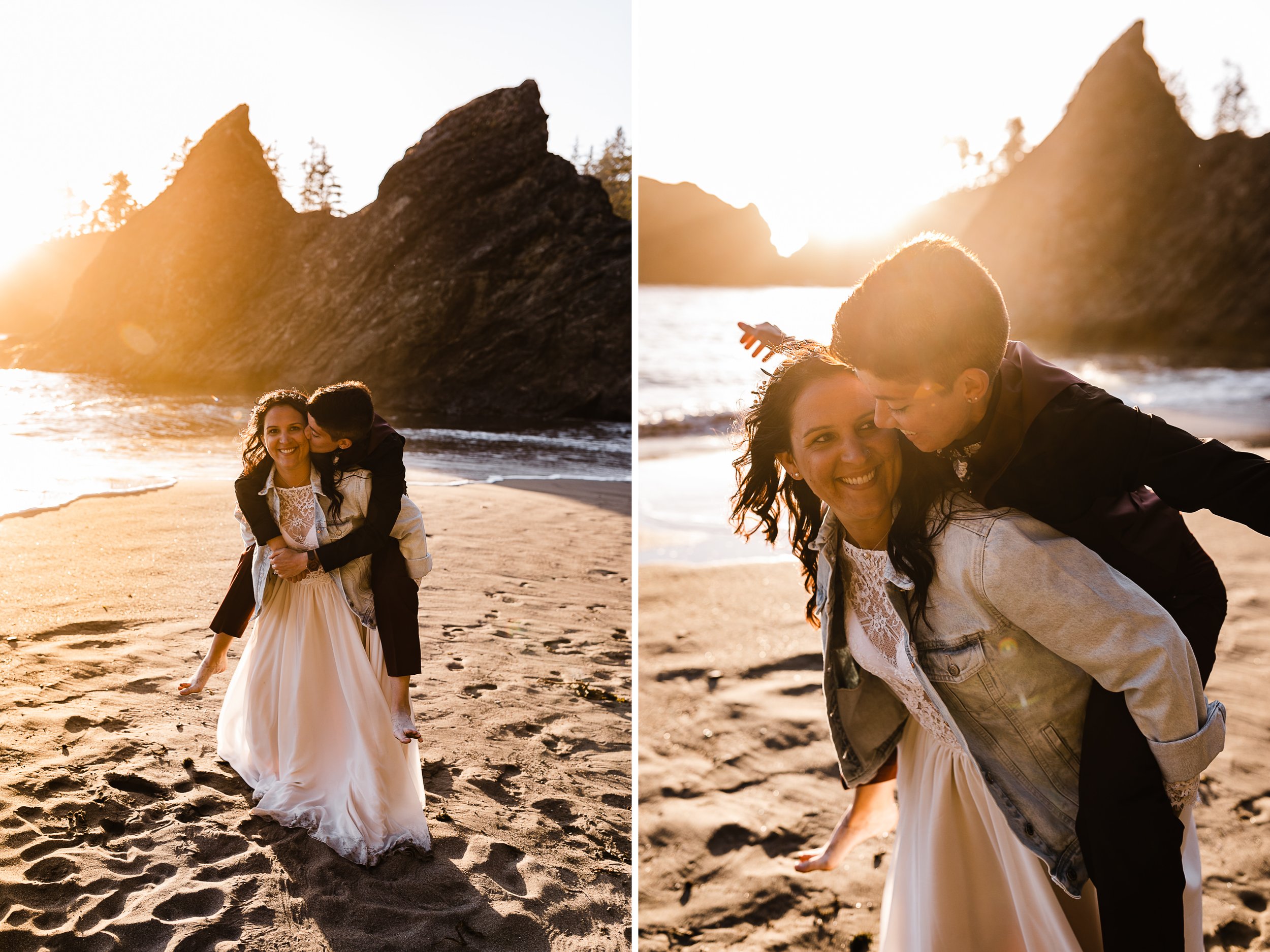 Redwoods National Park Elopement | Lesbian Wedding Inspiration | The Hearnes Adventure Photography