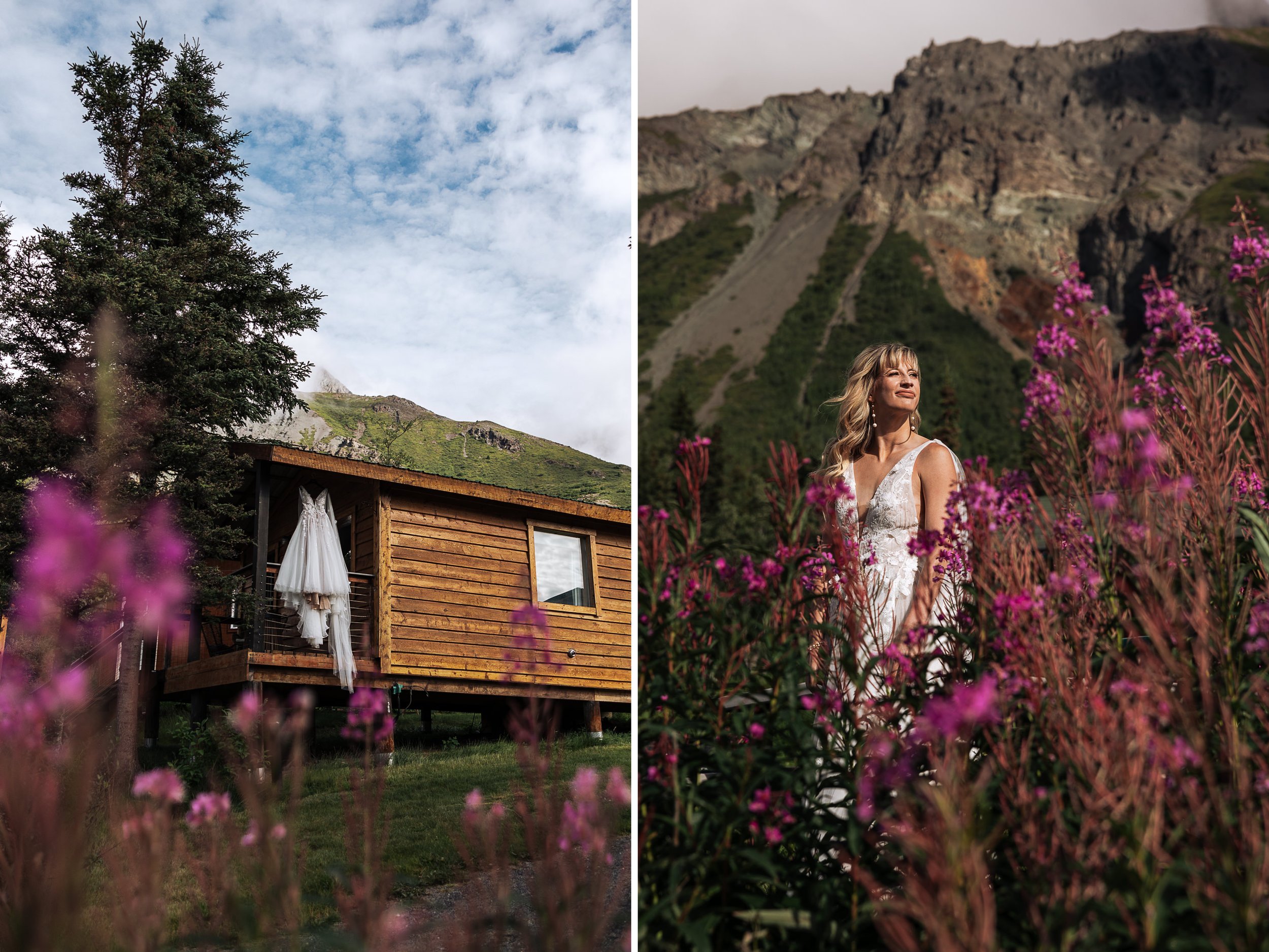 Intimate Family Elopement at Sheep Mountain Lodge in Alaska