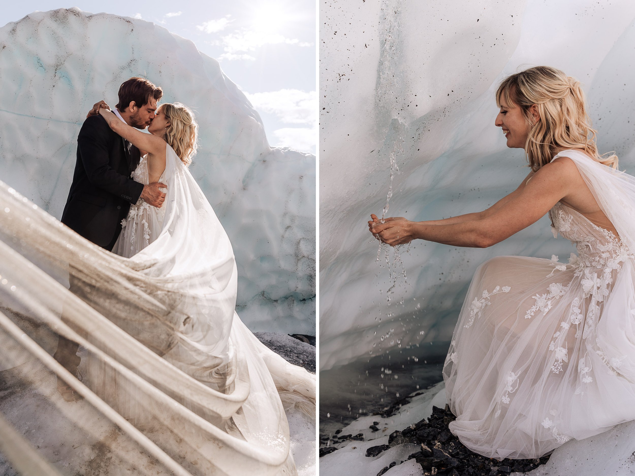 Glacier Hiking Elopement in Alaska