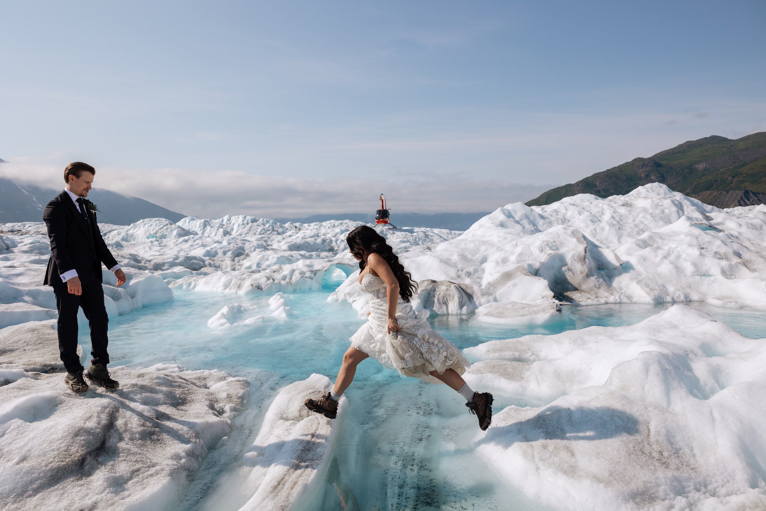 Alaska Glacier Trekking Elopement | The Hearnes Elopement Photography