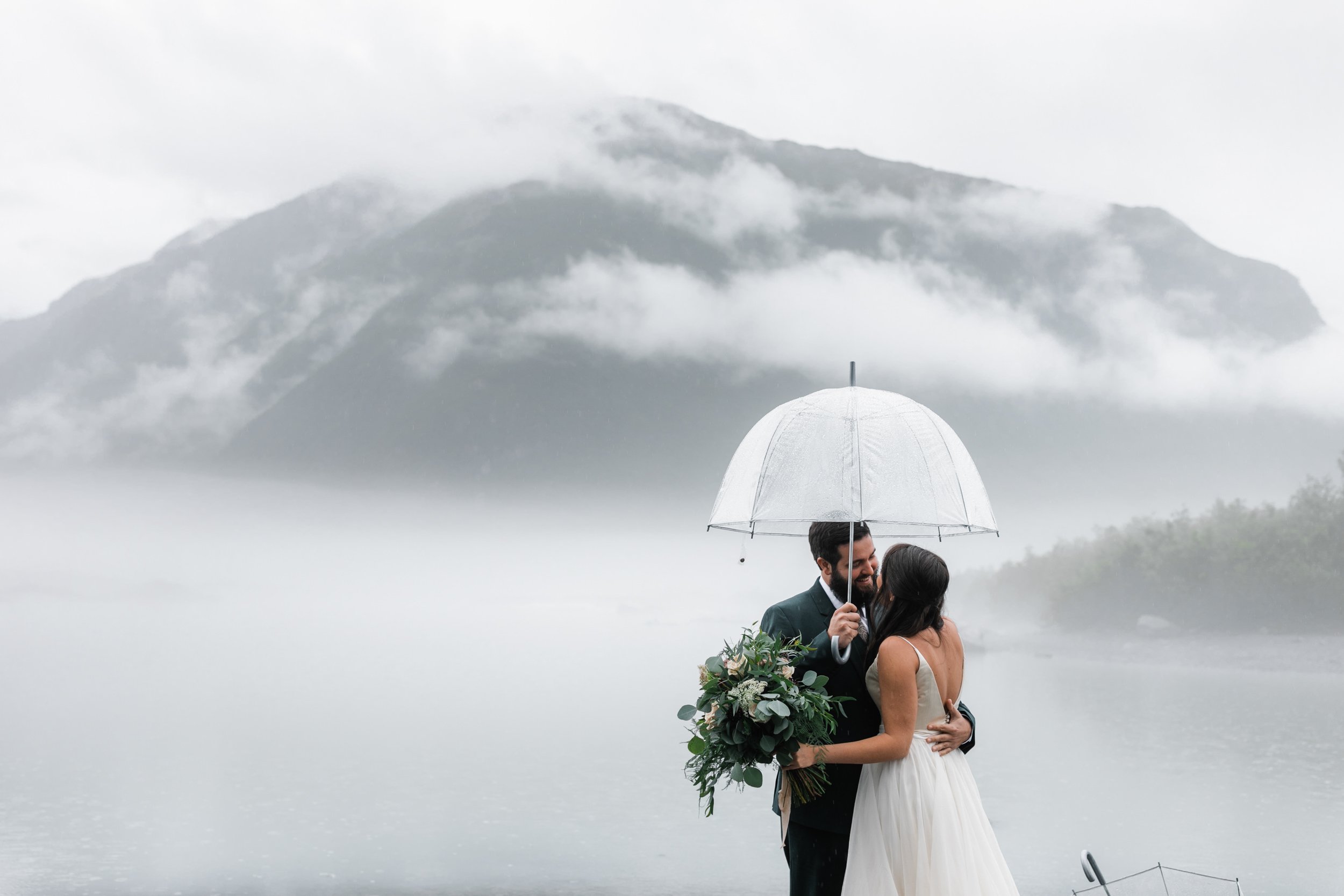 Rainy Elopement Day in Valdez, Alaska | The Hearnes Adventure Photography