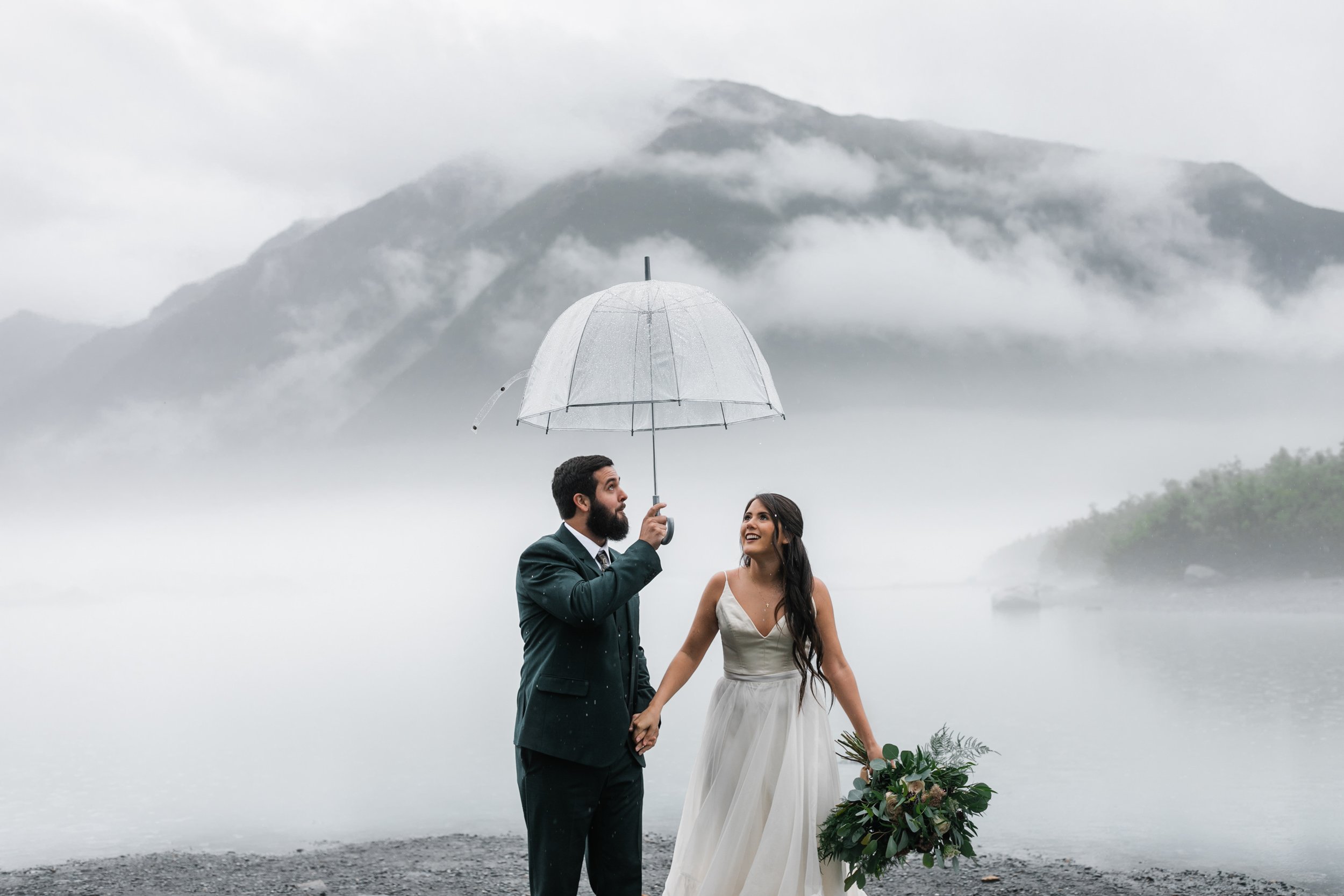 Rainy Elopement Day in Valdez, Alaska | The Hearnes Adventure Photography