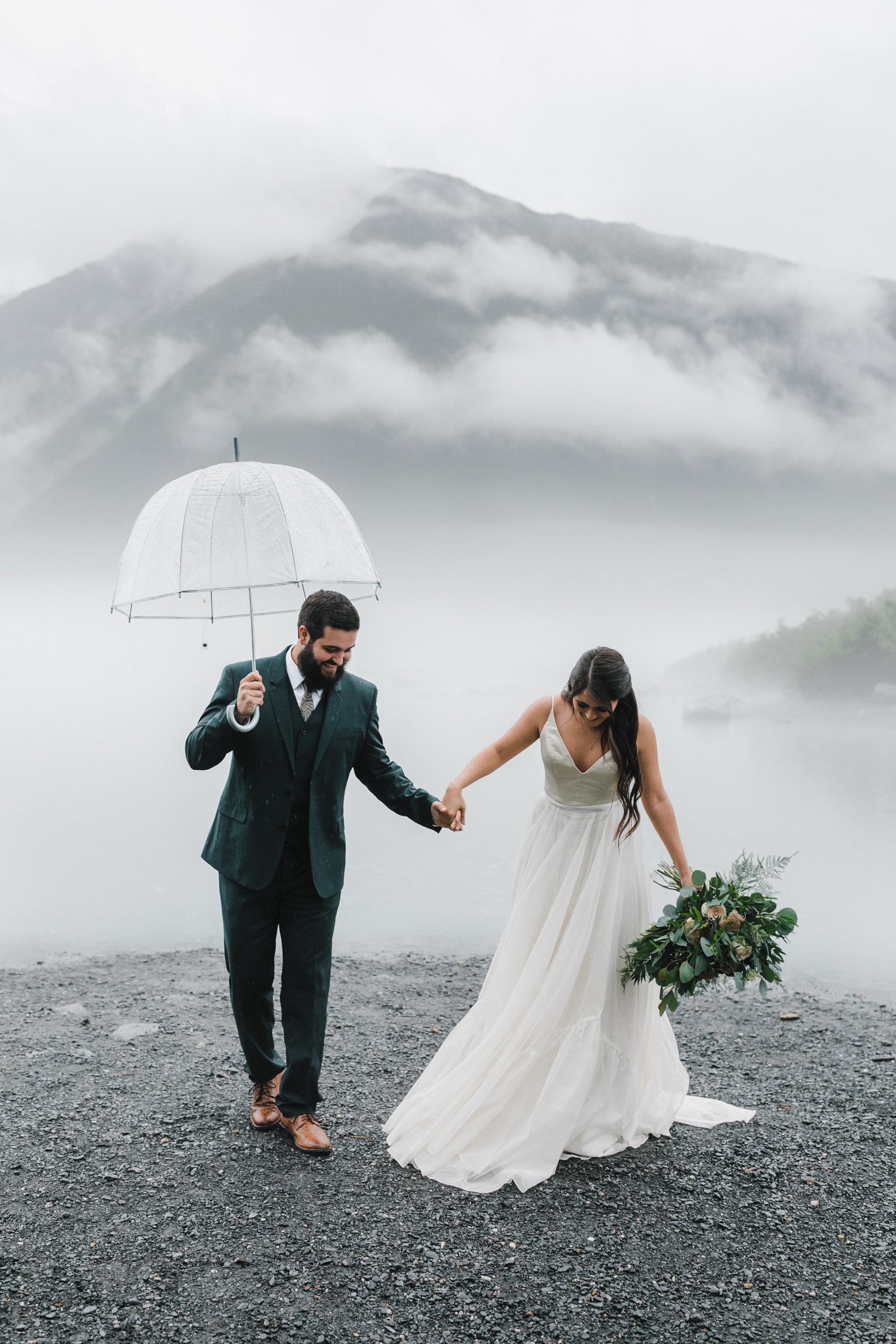 Rainy Elopement Day in Valdez, Alaska | The Hearnes Adventure Photography