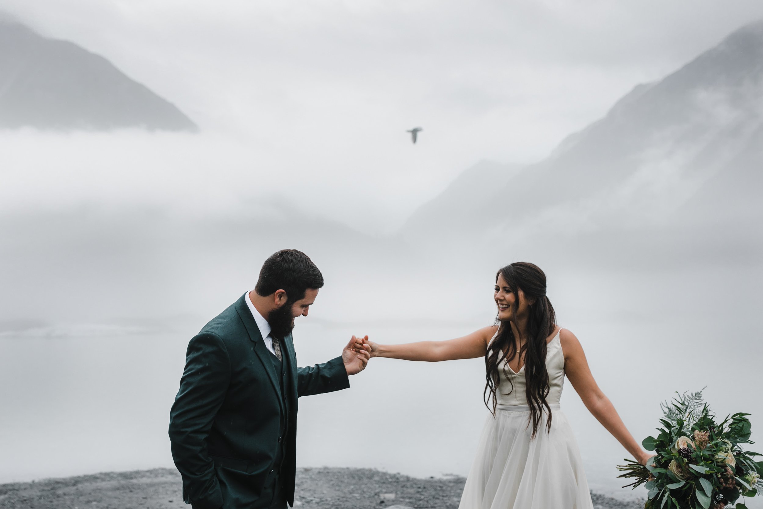 Rainy Elopement Day in Valdez, Alaska | The Hearnes Adventure Photography