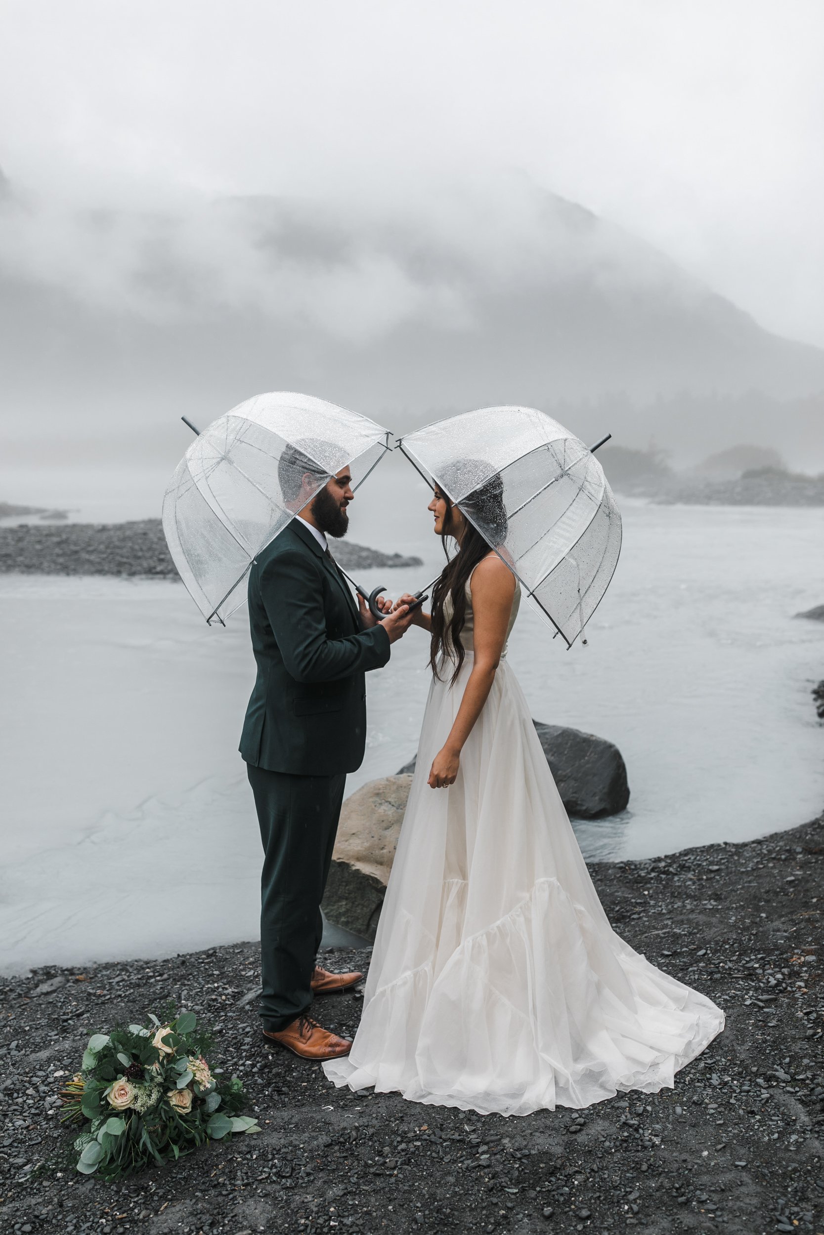 Rainy Elopement Day in Valdez, Alaska | The Hearnes Adventure Photography