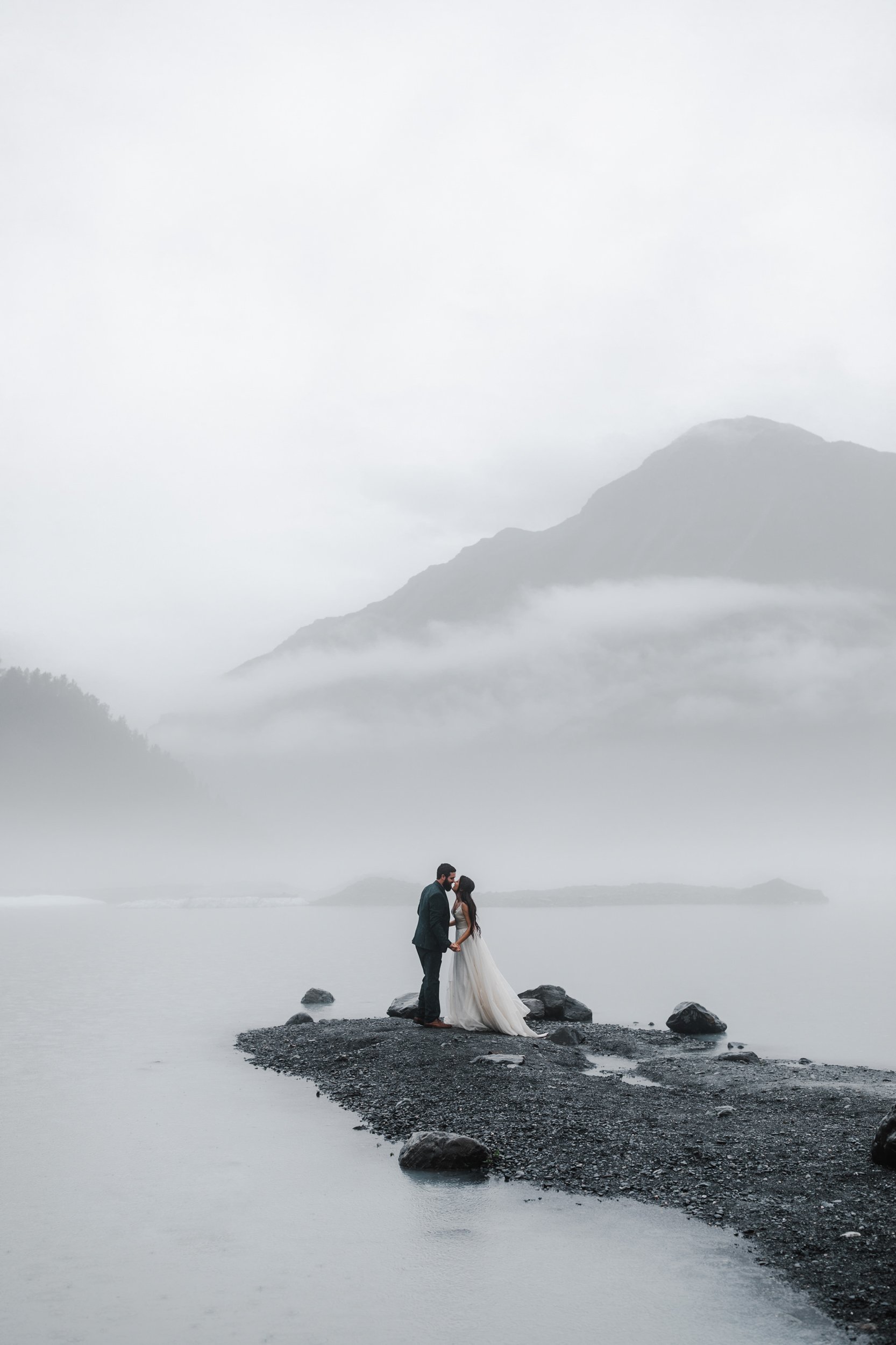 Rainy Elopement Day in Valdez, Alaska | The Hearnes Adventure Photography