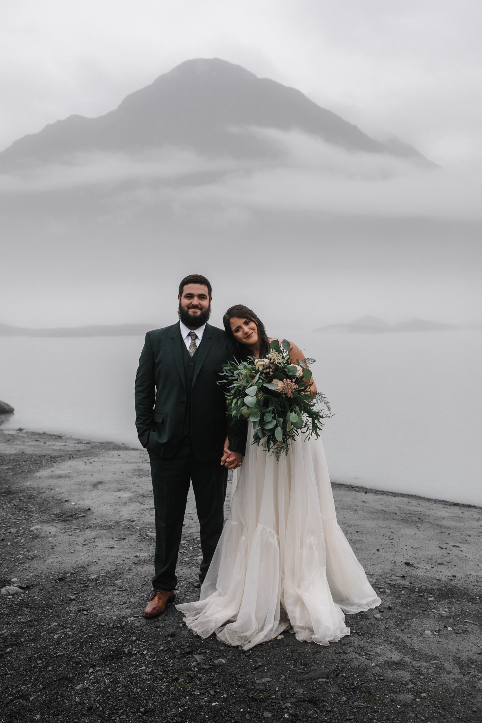 Rainy Elopement Day in Valdez, Alaska | The Hearnes Adventure Photography