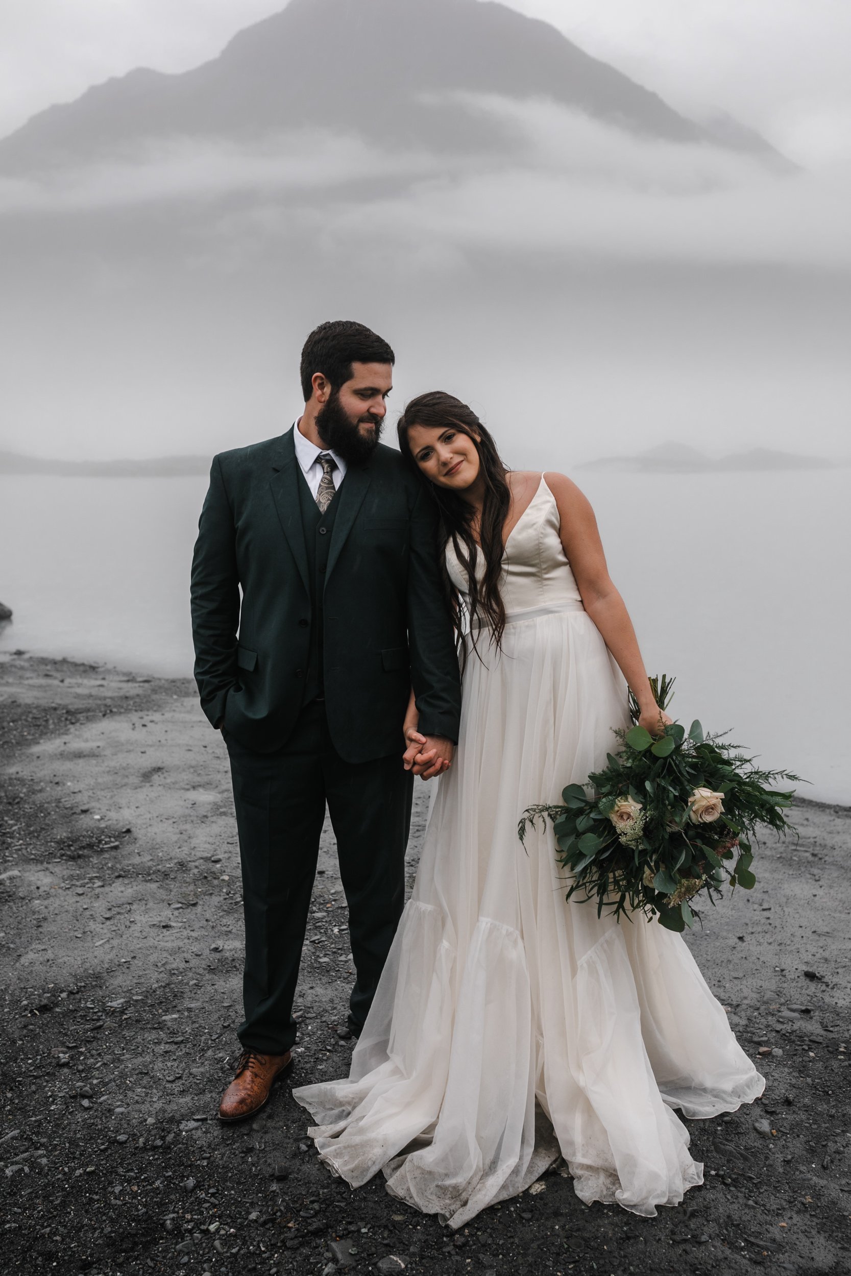 Rainy Elopement Day in Valdez, Alaska | The Hearnes Adventure Photography