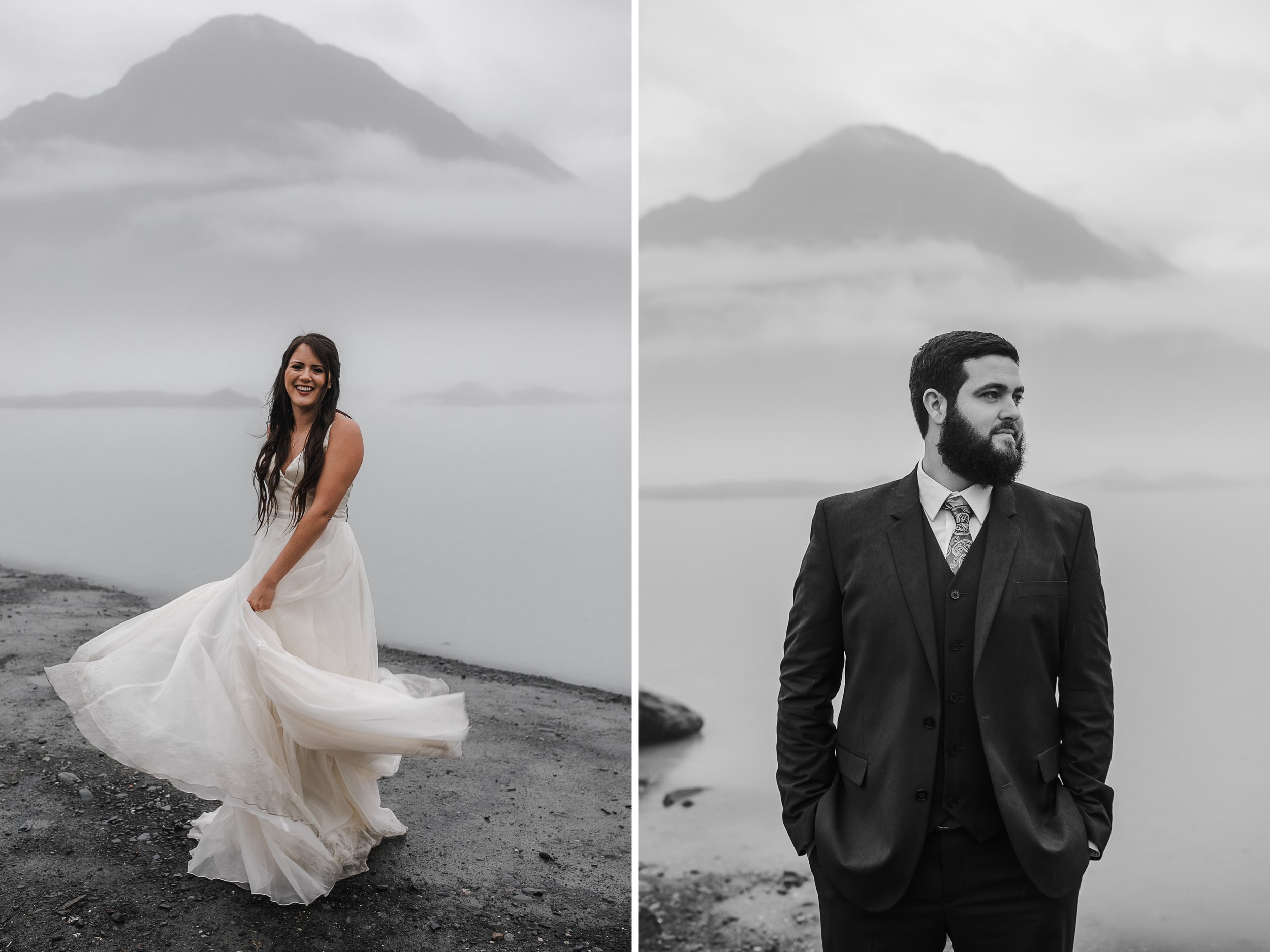 Rainy Elopement Day in Valdez, Alaska | The Hearnes Adventure Photography