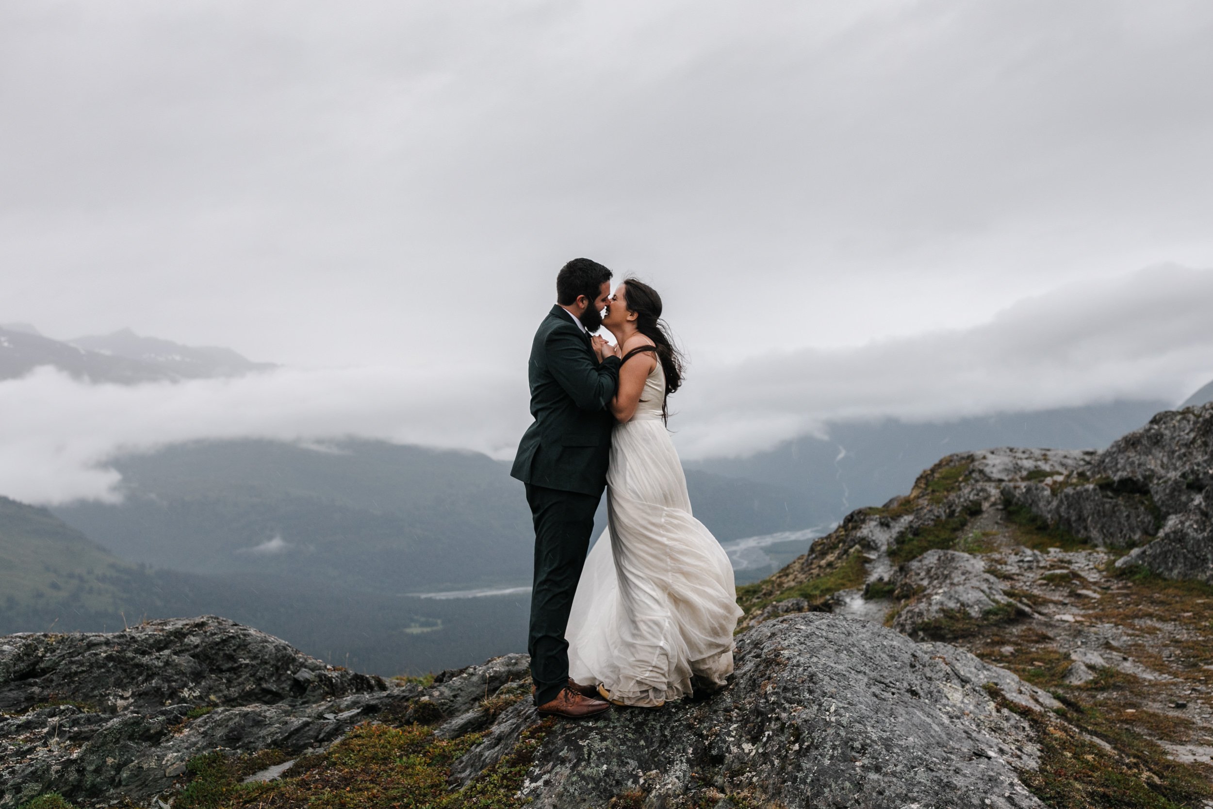 Rainy Elopement Day in Valdez, Alaska | The Hearnes Adventure Photography