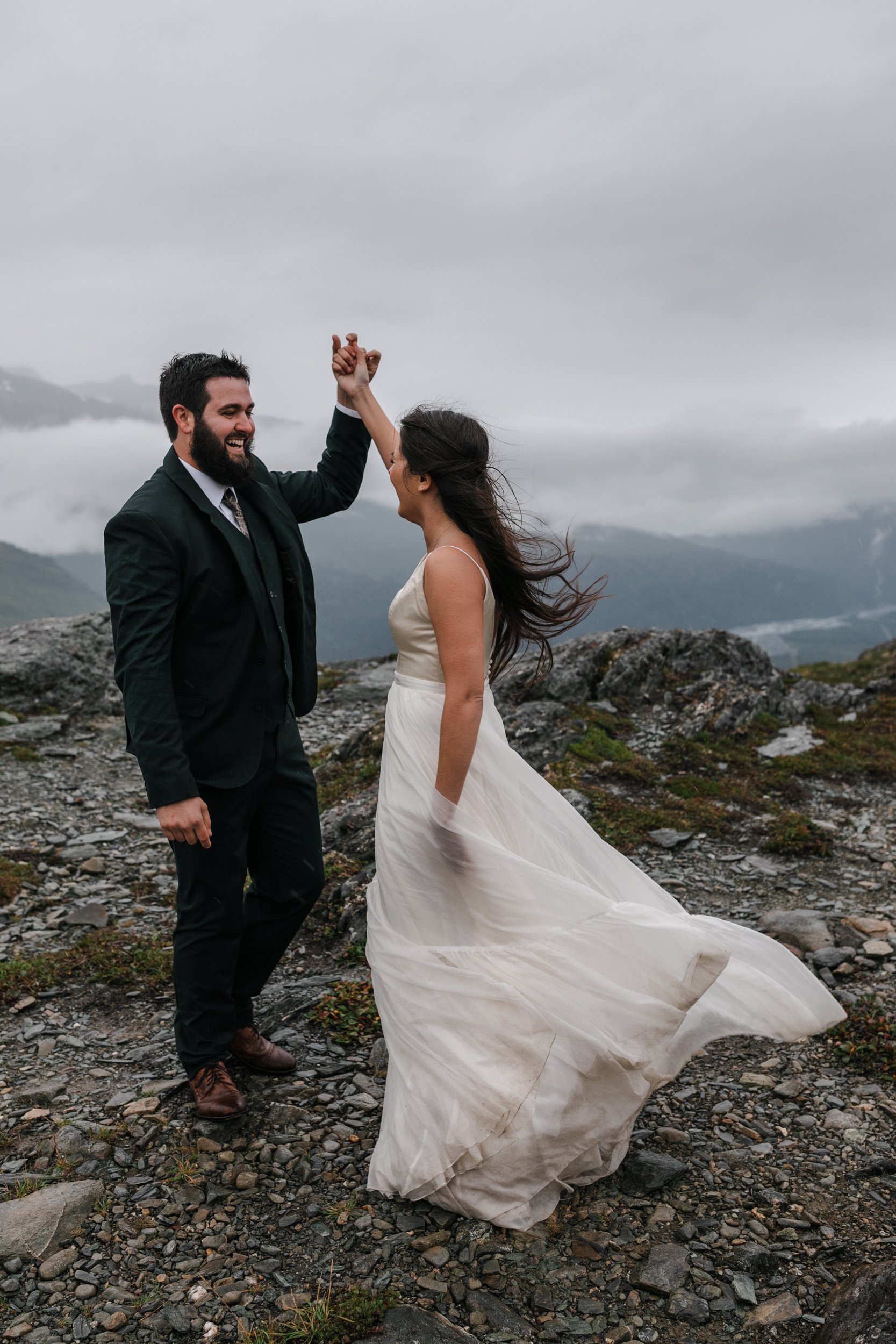 Rainy Elopement Day in Valdez, Alaska | The Hearnes Adventure Photography