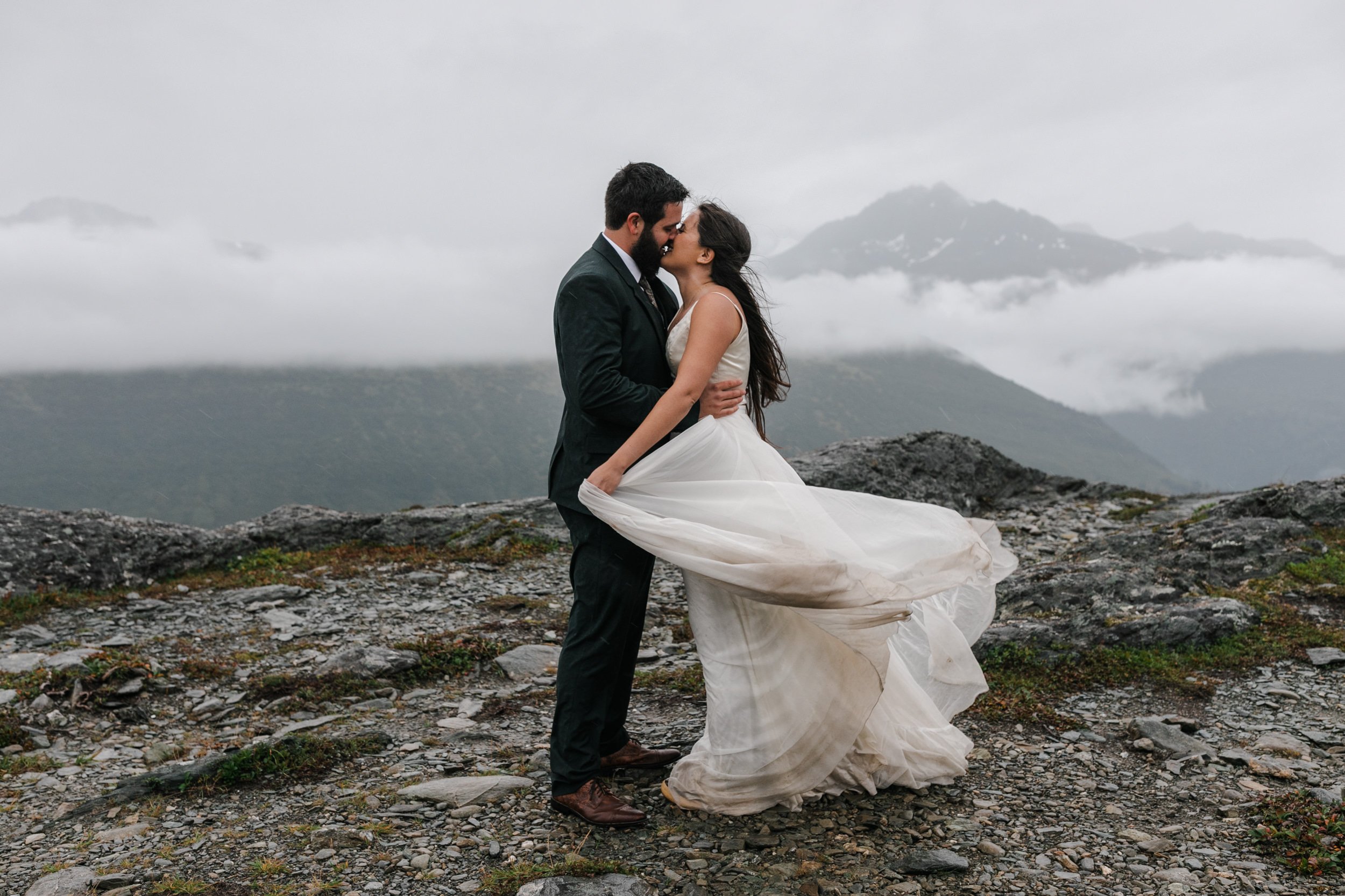 Rainy Elopement Day in Valdez, Alaska | The Hearnes Adventure Photography