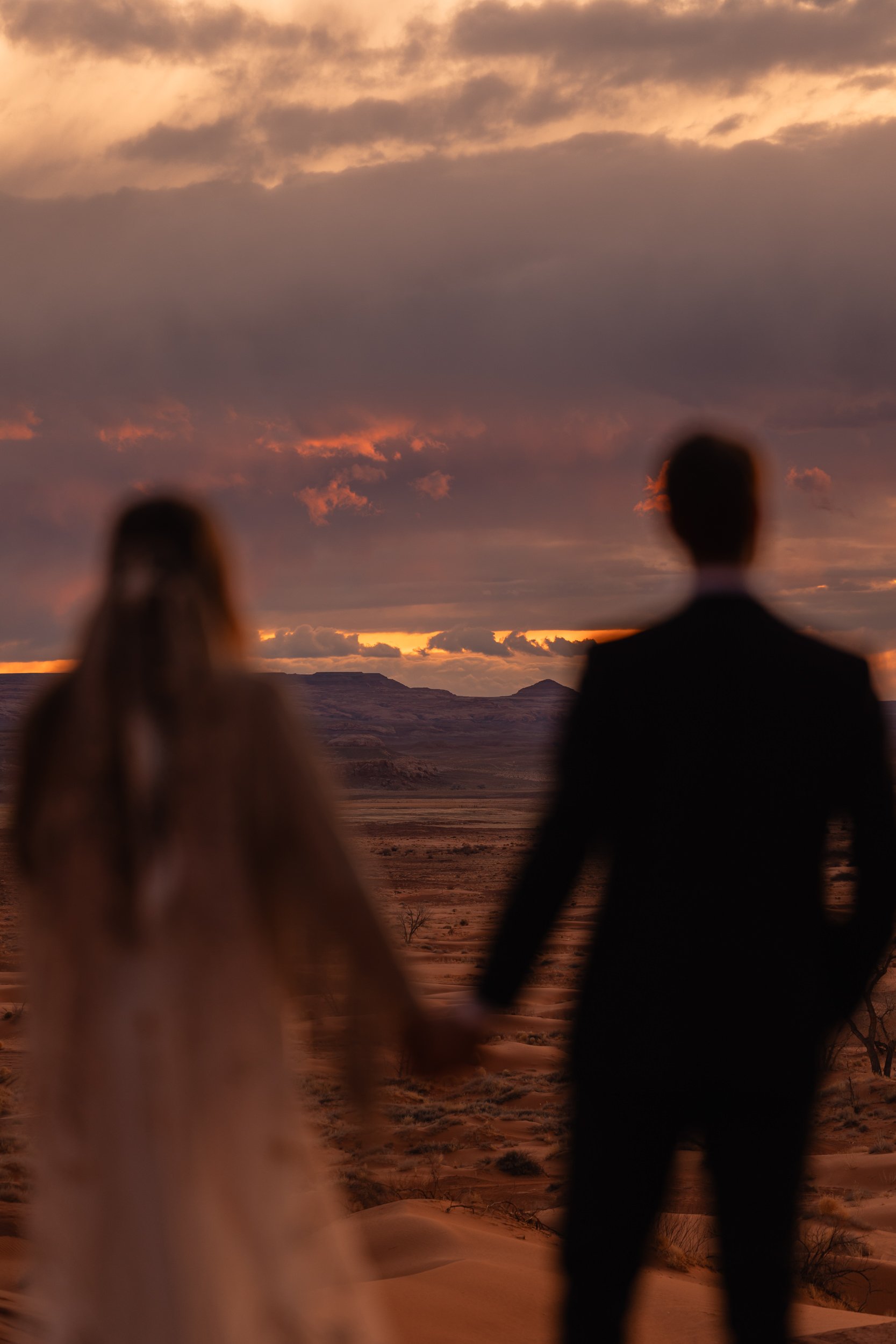 Sand Dune Elopement Vow Renewal in Moab, Utah | Rue de Seine desert rose veil