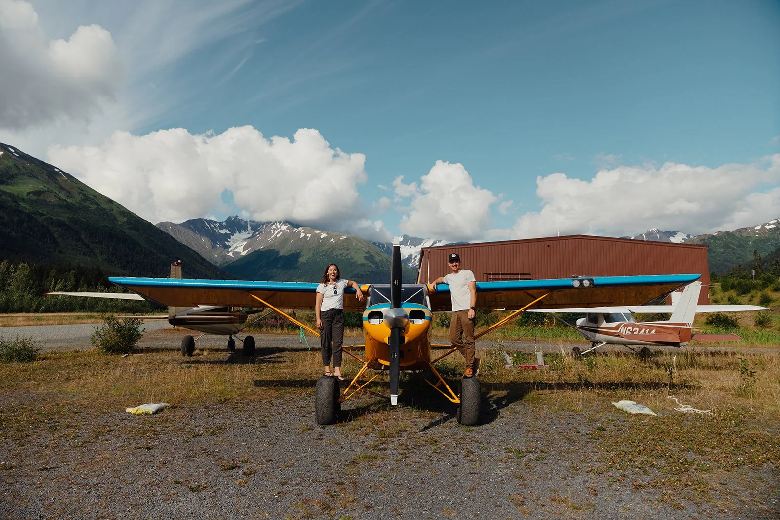 Girdwood Alaska airstrip photos with The Hearnes