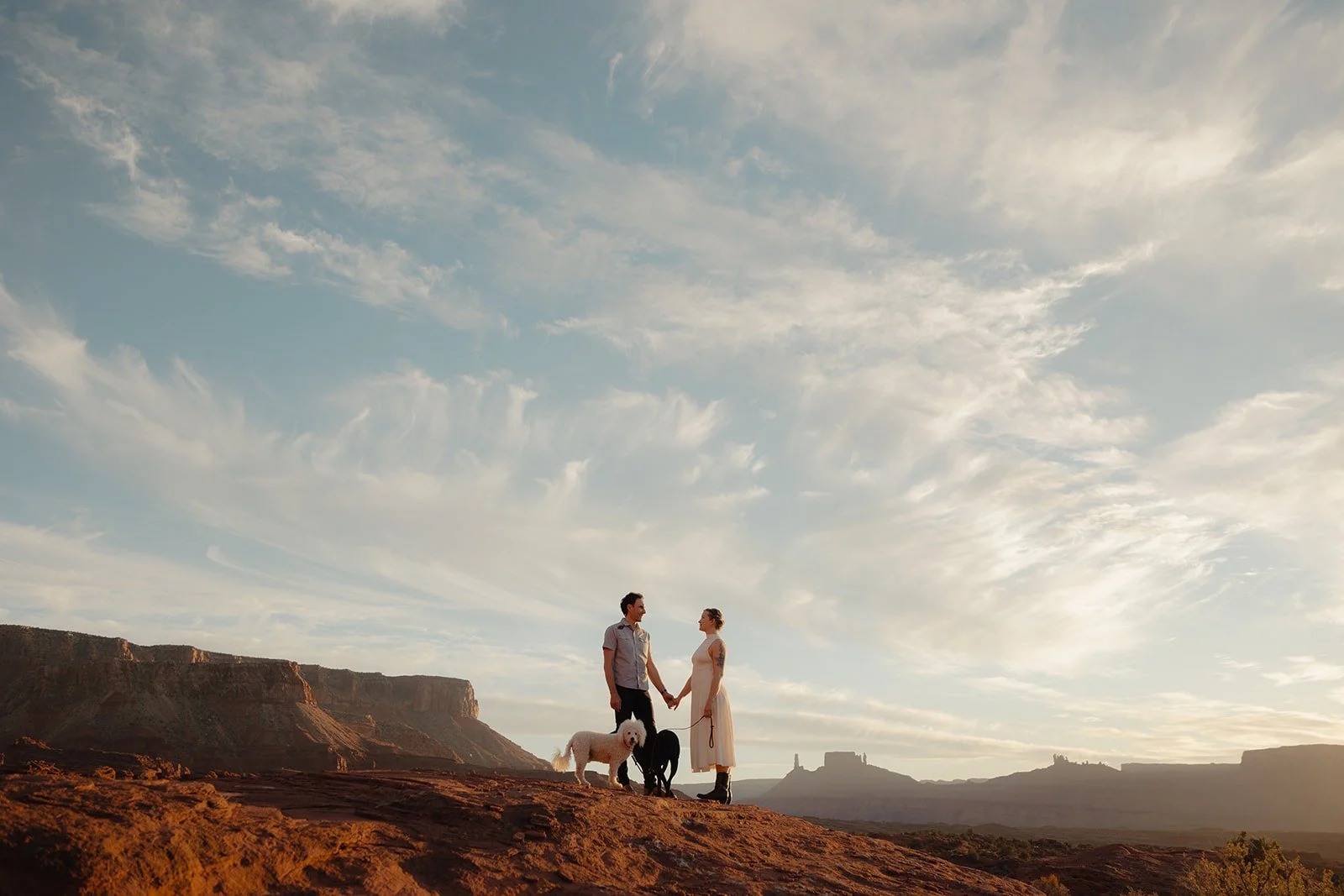 Authentic candid family photos in Moab, Utah desert with Abbi Hearne